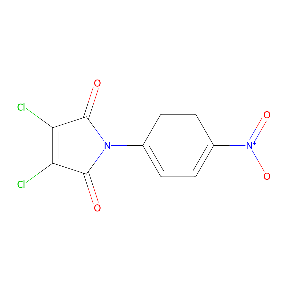 3,4-Dichloro-1-(4-nitrophenyl)-1H-pyrrole-2,5-dione molecular structure, CAS 29236-11-1