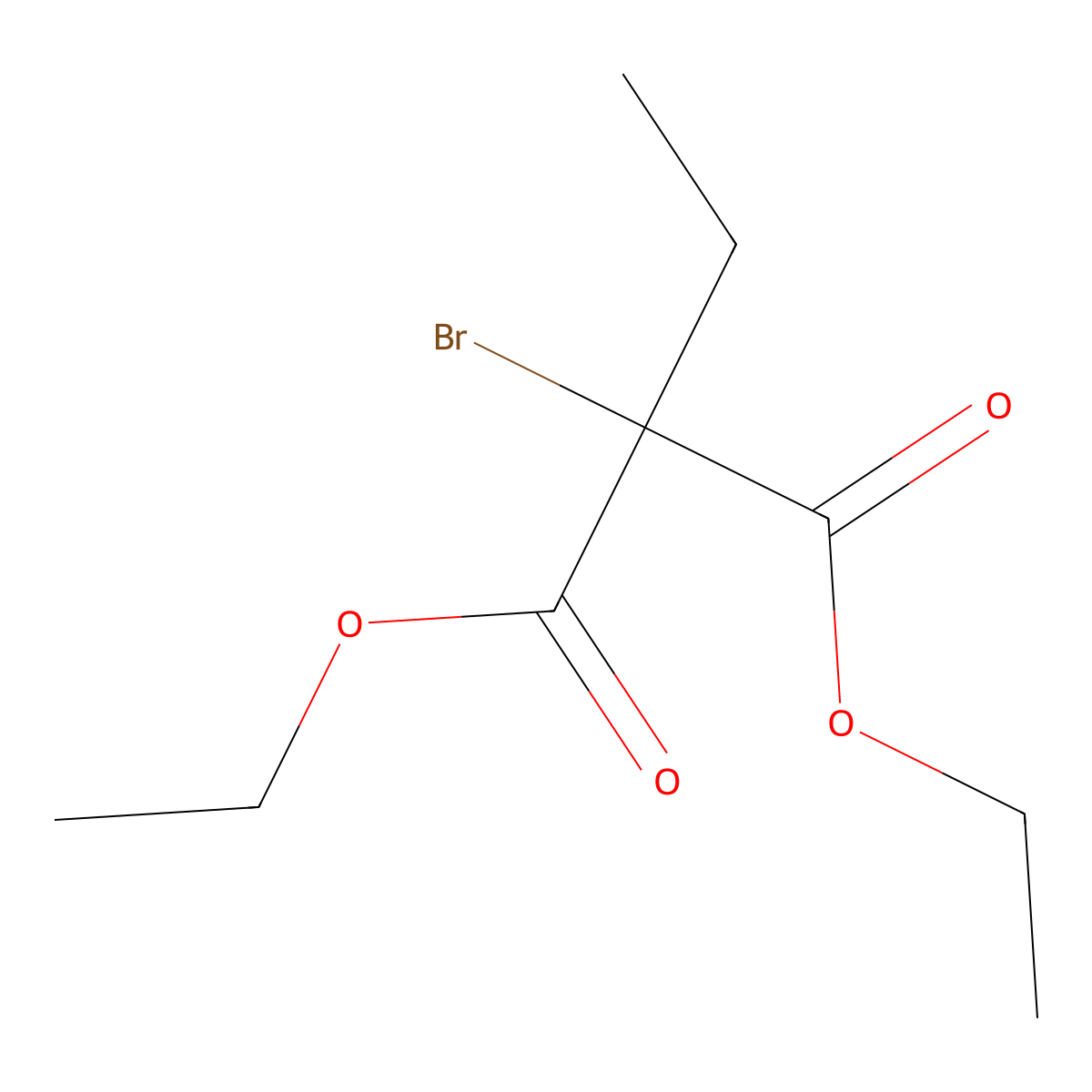 Malonic acid, bromoethyl-, diethyl ester molecular structure, CAS 29237-78-3
