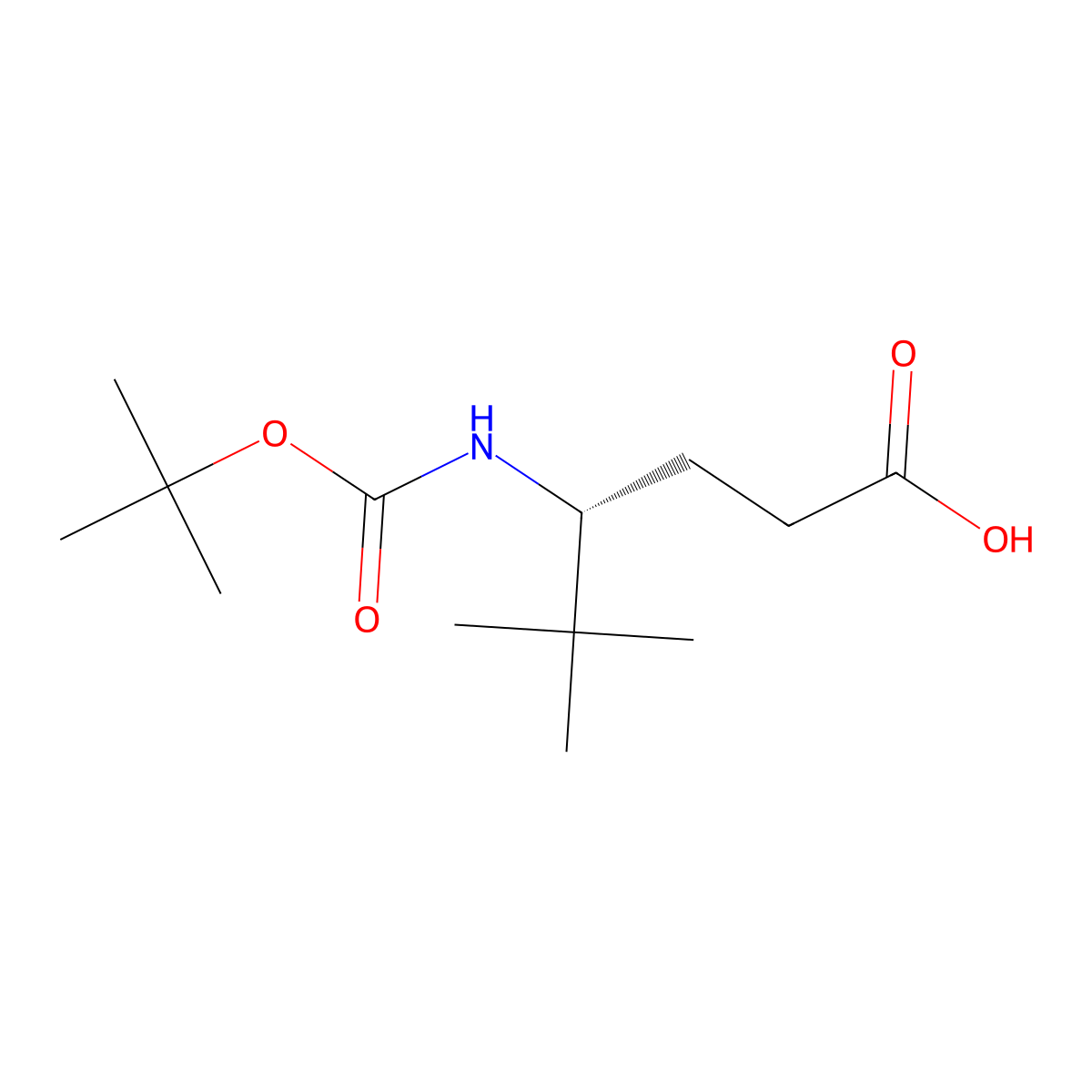 (4R)-4-{[(tert-butoxy)carbonyl]amino}-5,5-dimethylhexanoic acid molecular structure, CAS 2923834-48-2
