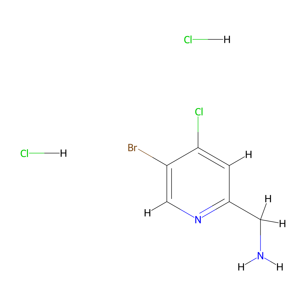 1-(5-Bromo-4-chloropyridin-2-yl)methanamine dihydrochloride molecular structure, CAS 2923839-59-0