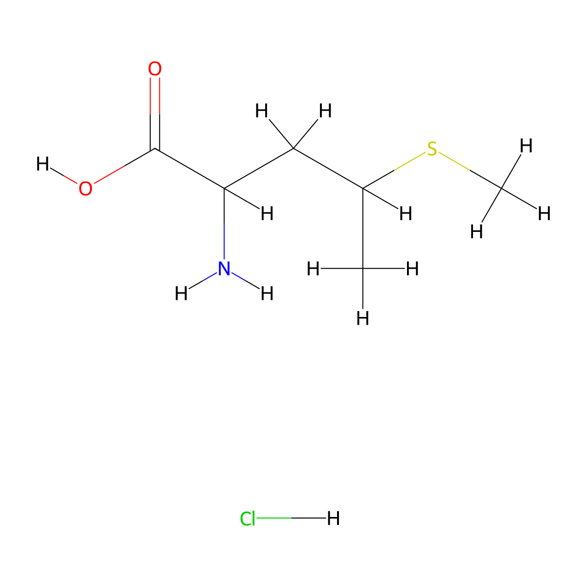 2-Amino-4-(methylsulfanyl)pentanoic acid hydrochloride molecular structure, CAS 2923840-08-6
