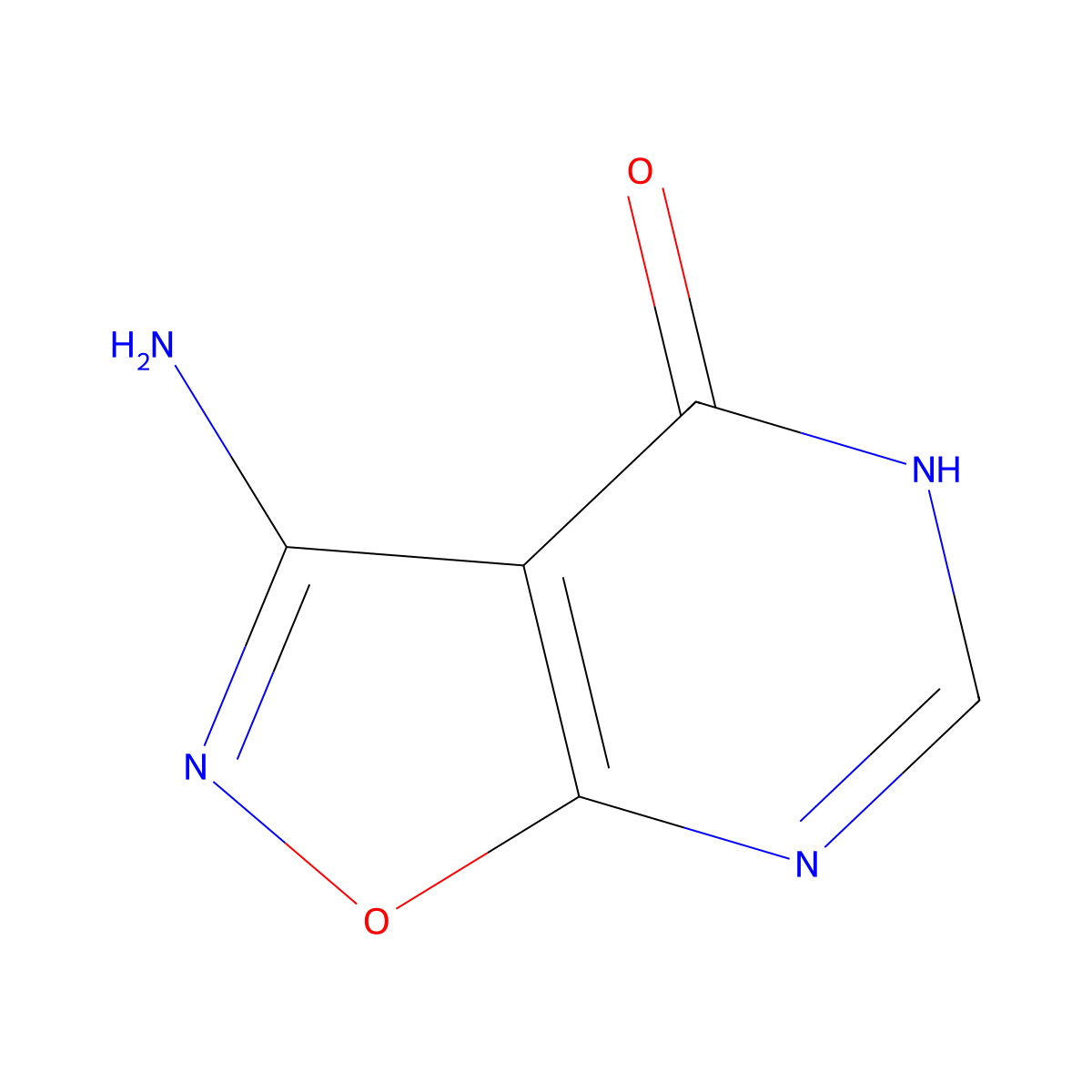 3-Amino-[1,2]oxazolo[5,4-d]pyrimidin-4-ol molecular structure, CAS 2923840-35-9