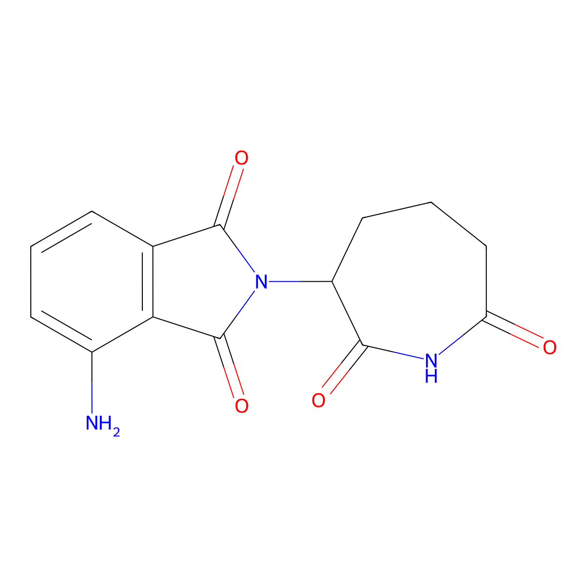 4-amino-2-(2,7-dioxoazepan-3-yl)-2,3-dihydro-1H-isoindole-1,3-dione molecular structure, CAS 2923840-43-9
