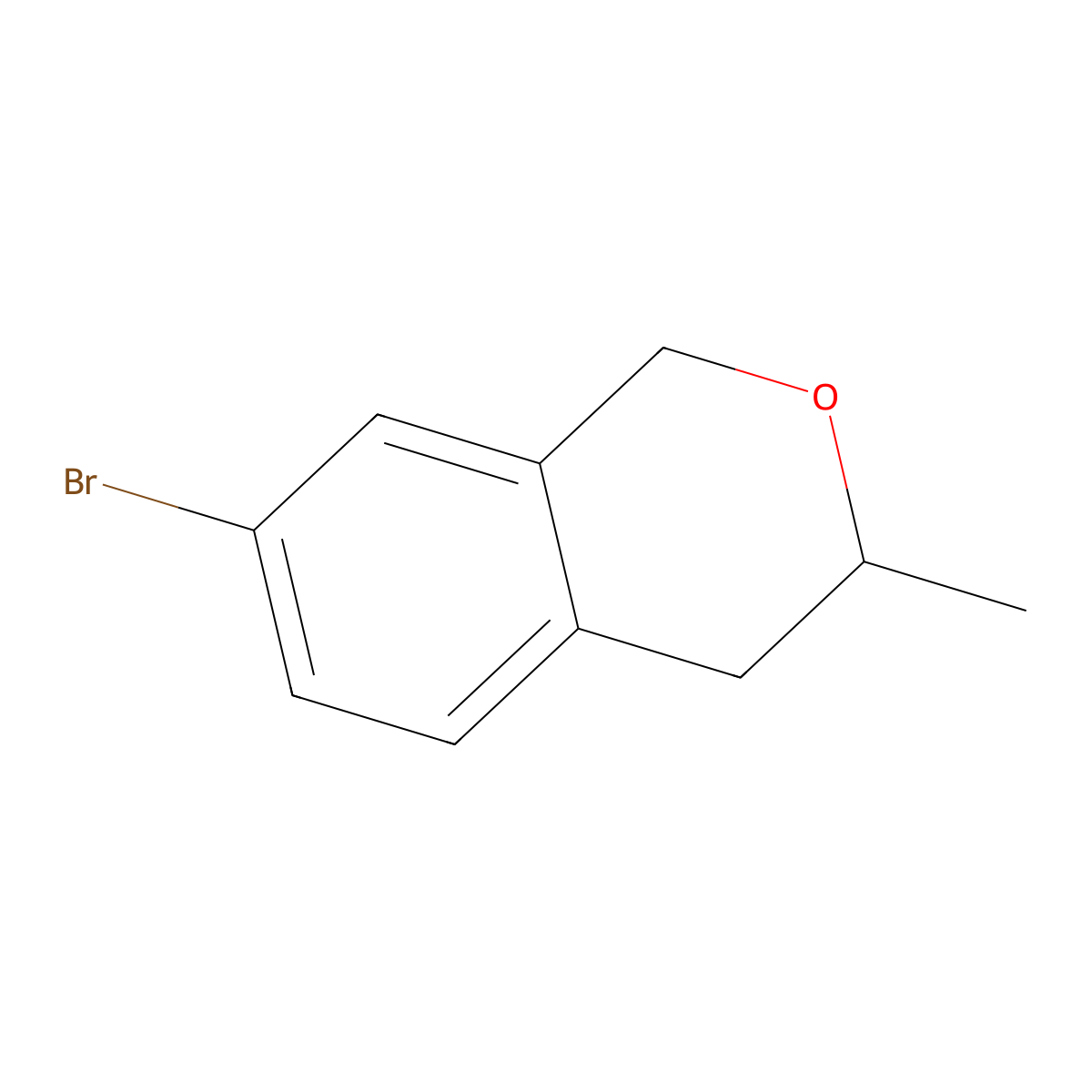 7-bromo-3-methyl-3,4-dihydro-1H-2-benzopyran molecular structure, CAS 2923840-78-0