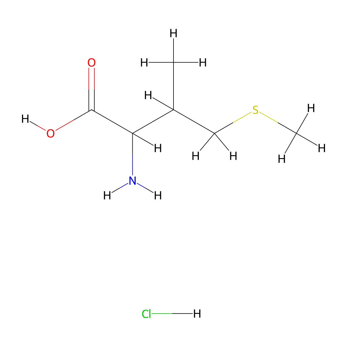 2-Amino-3-methyl-4-(methylsulfanyl)butanoic acid hydrochloride molecular structure, CAS 2923840-91-7