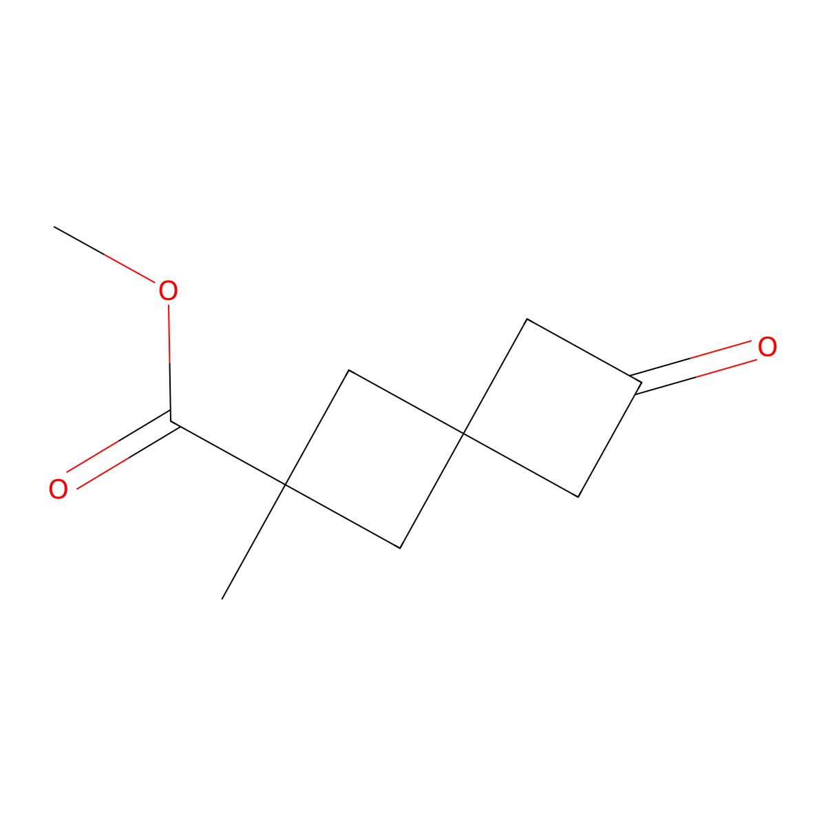Methyl 2-methyl-6-oxospiro[3.3]heptane-2-carboxylate molecular structure, CAS 2923841-37-4