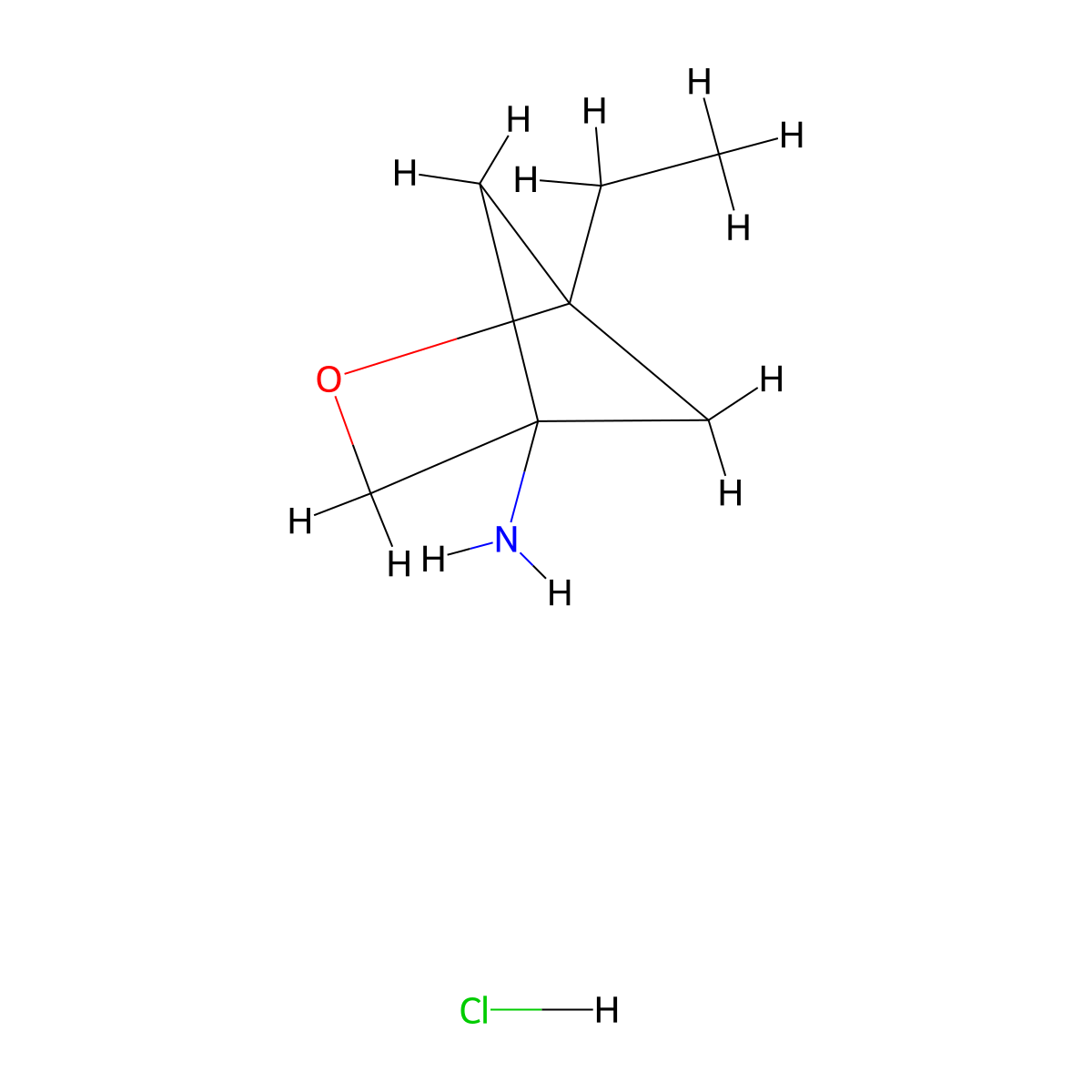 1-Ethyl-2-oxabicyclo[2.1.1]hexan-4-amine hydrochloride molecular structure, CAS 2923842-04-8