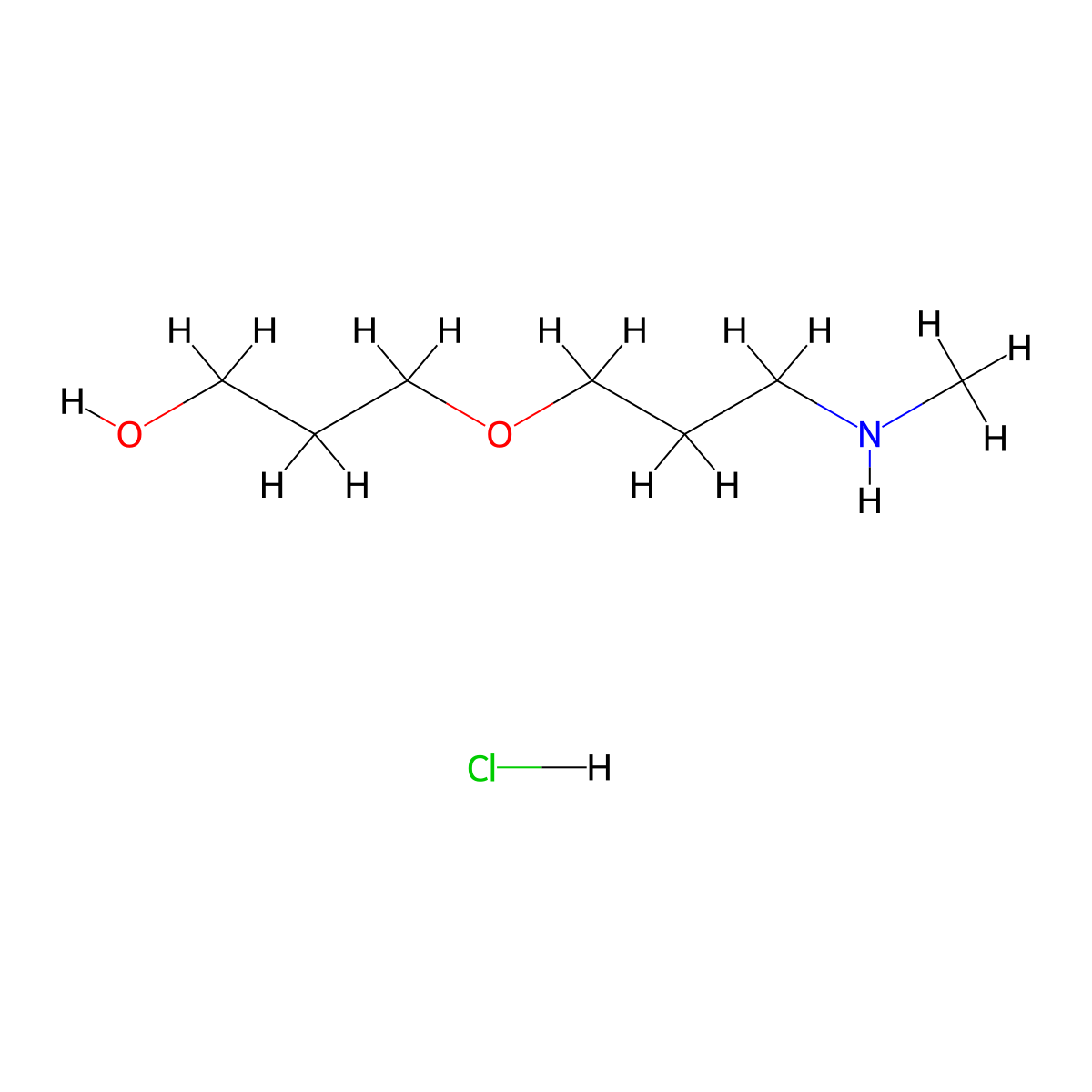 3-[3-(Methylamino)propoxy]propan-1-ol;hydrochloride molecular structure, CAS 2923842-34-4