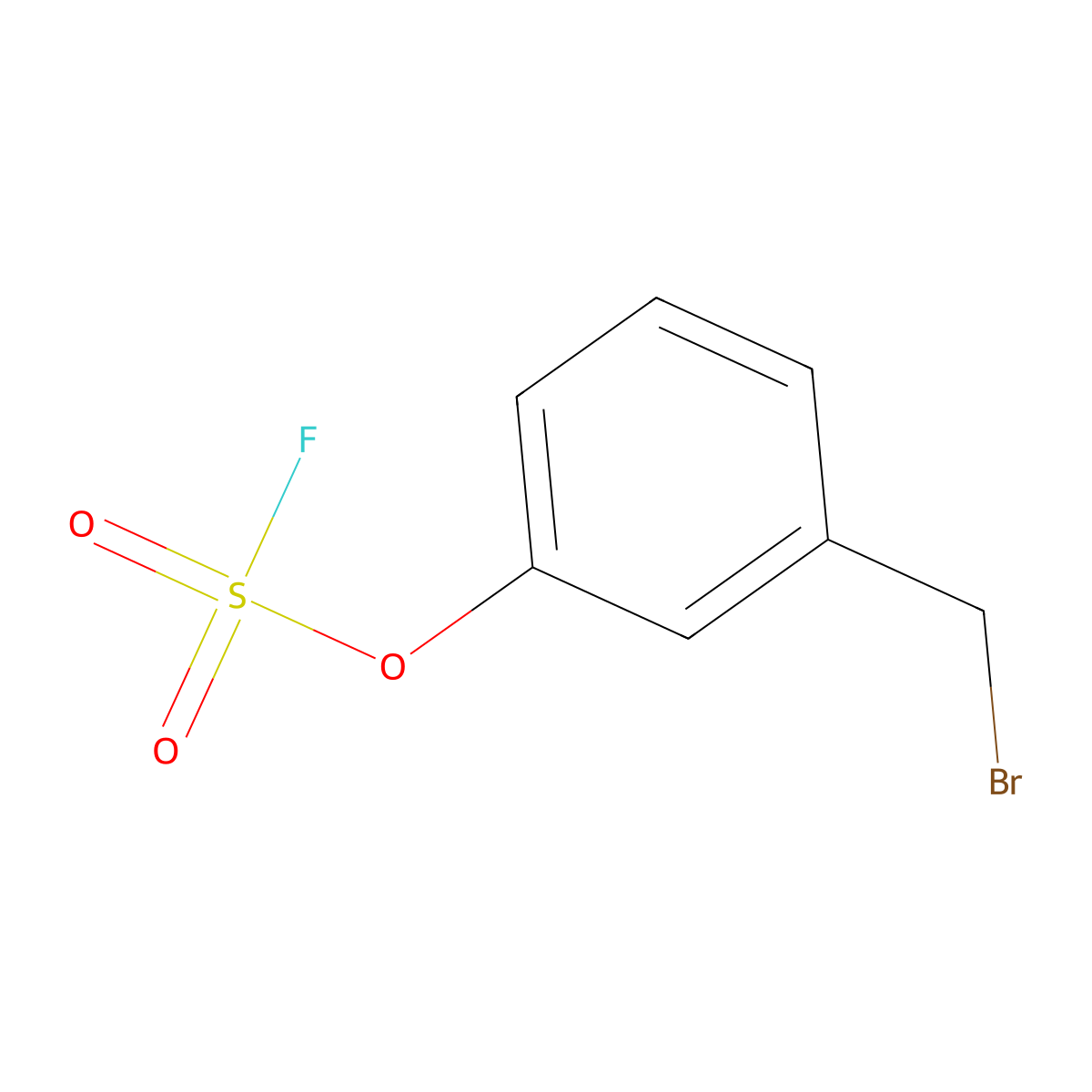 1-(Bromomethyl)-3-fluorosulfonyloxybenzene molecular structure, CAS 2923842-83-3