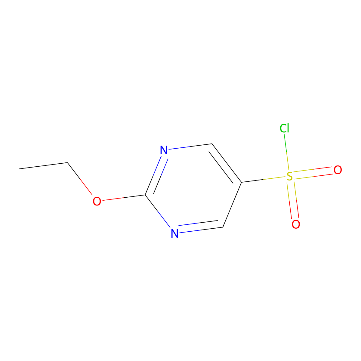 2-Ethoxypyrimidine-5-sulfonyl chloride molecular structure, CAS 2923842-91-3