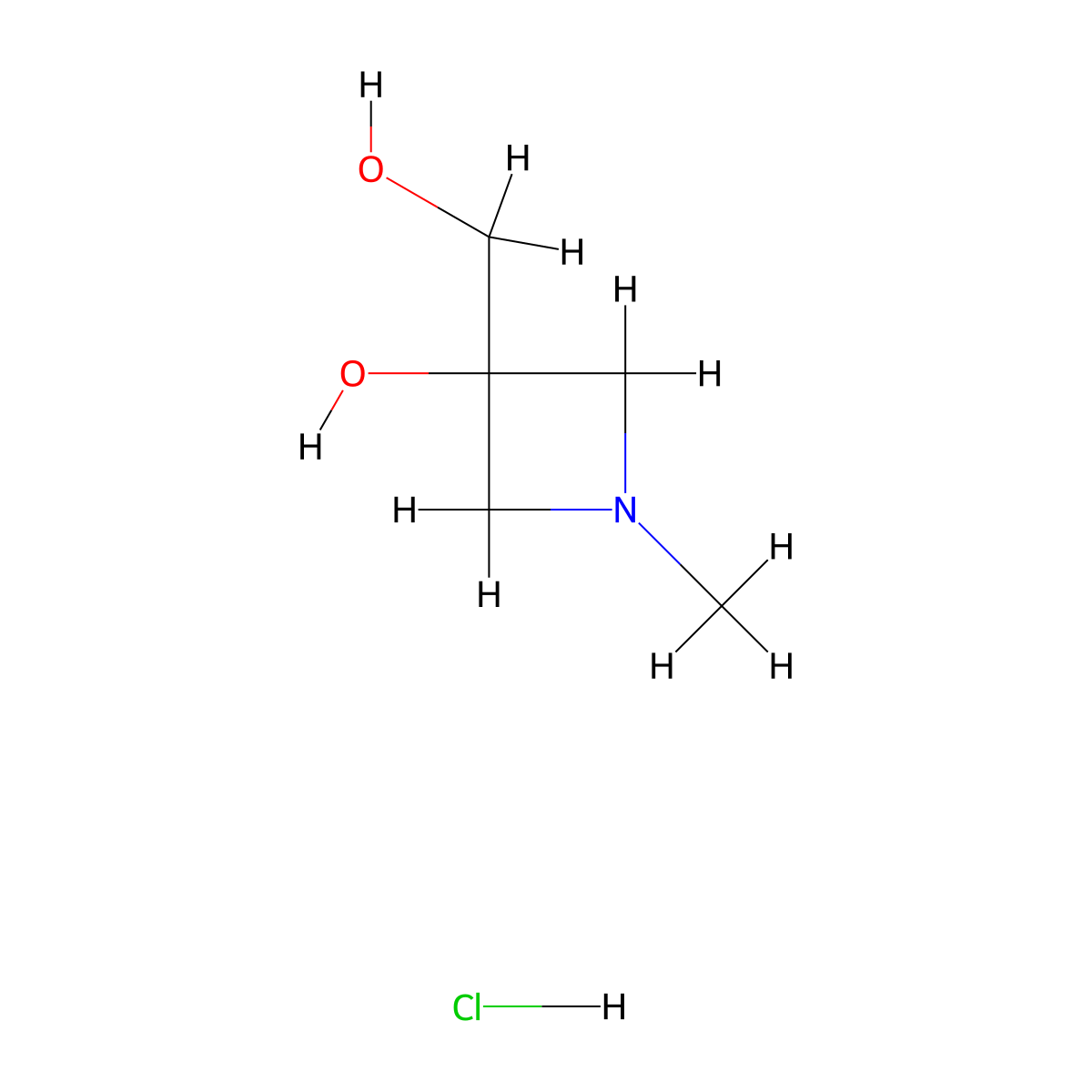 3-(Hydroxymethyl)-1-methylazetidin-3-ol hydrochloride molecular structure, CAS 2923843-01-8