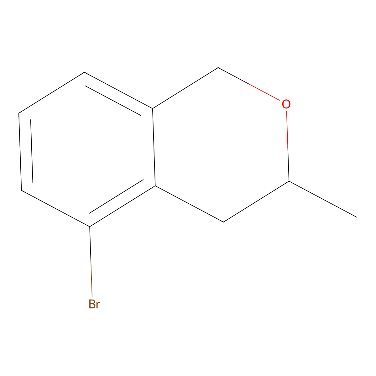 5-bromo-3-methyl-3,4-dihydro-1H-2-benzopyran molecular structure, CAS 2923844-25-9