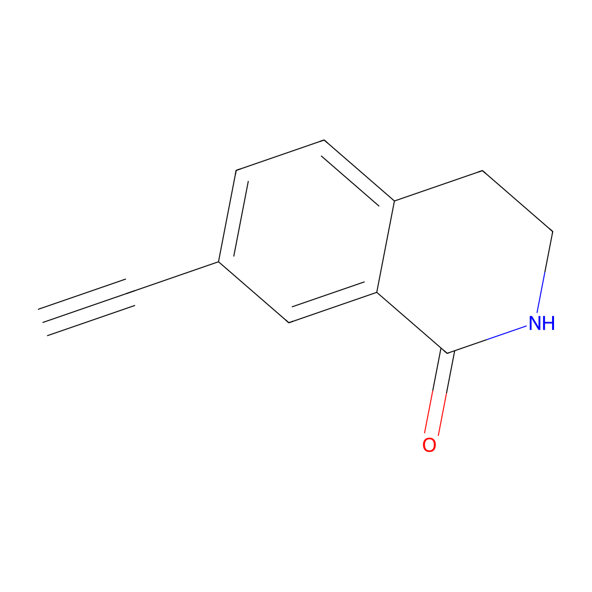 7-Ethynyl-1,2,3,4-tetrahydroisoquinolin-1-one molecular structure, CAS 2923844-59-9