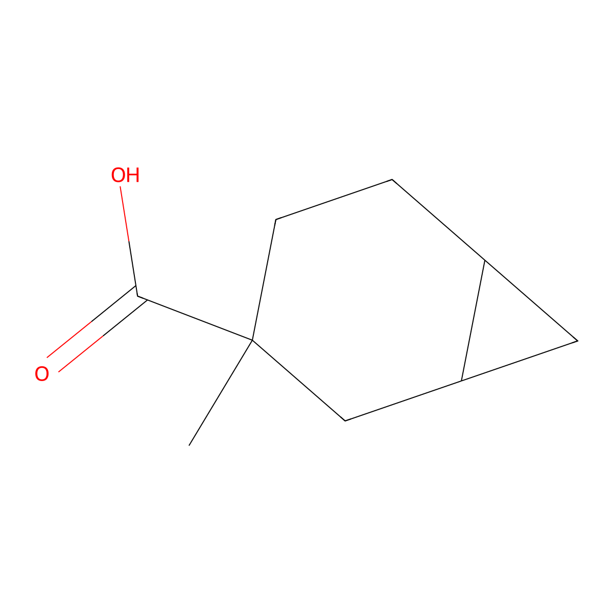 3-Methylbicyclo[4.1.0]heptane-3-carboxylic acid molecular structure, CAS 2923844-74-8