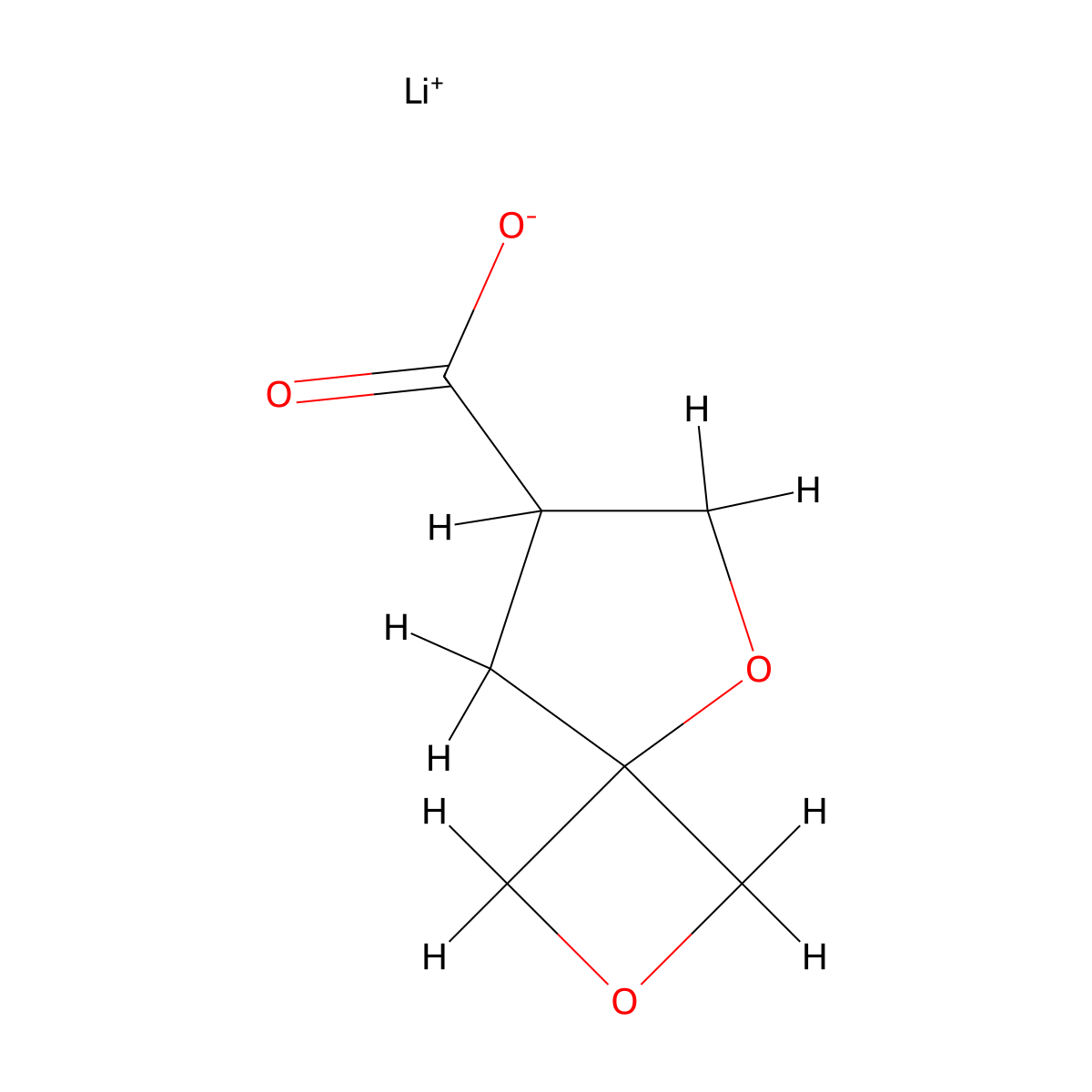 Lithium(1+) 2,5-dioxaspiro[3.4]octane-7-carboxylate molecular structure, CAS 2923844-82-8