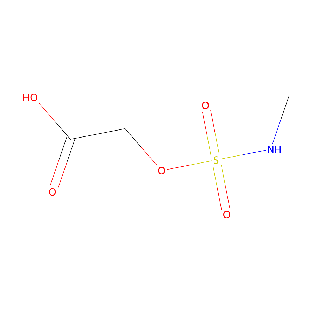 2-((N-methylsulfamoyl)oxy)acetic acid molecular structure, CAS 2923845-05-8