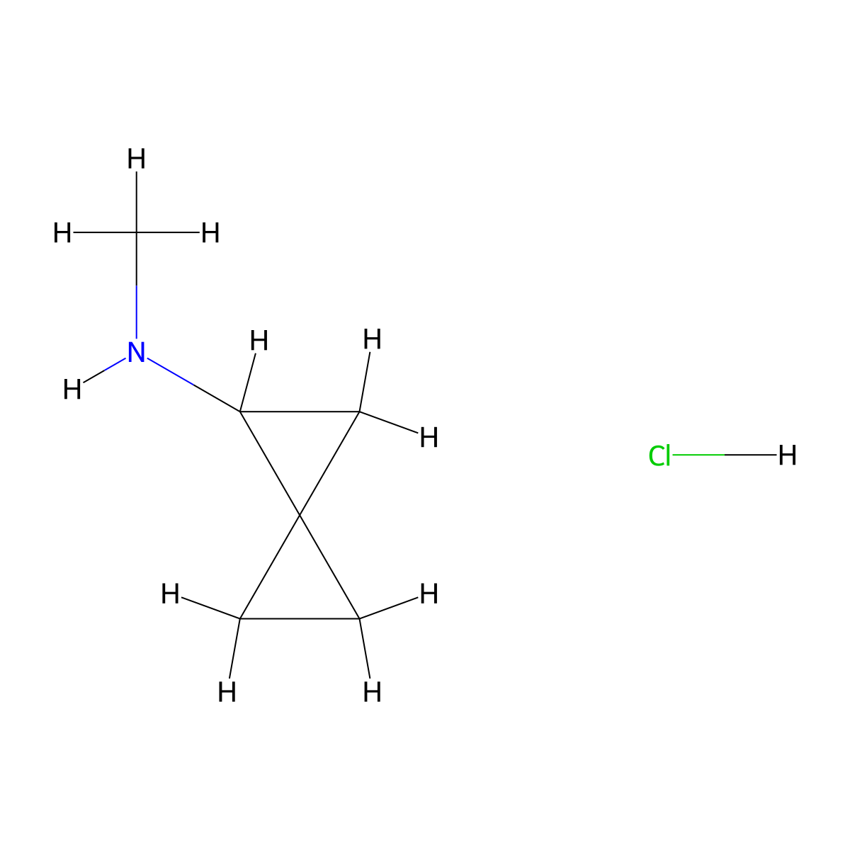 N-Methylspiro[2.2]pentan-1-amine Hydrochloride molecular structure, CAS 2923845-06-9