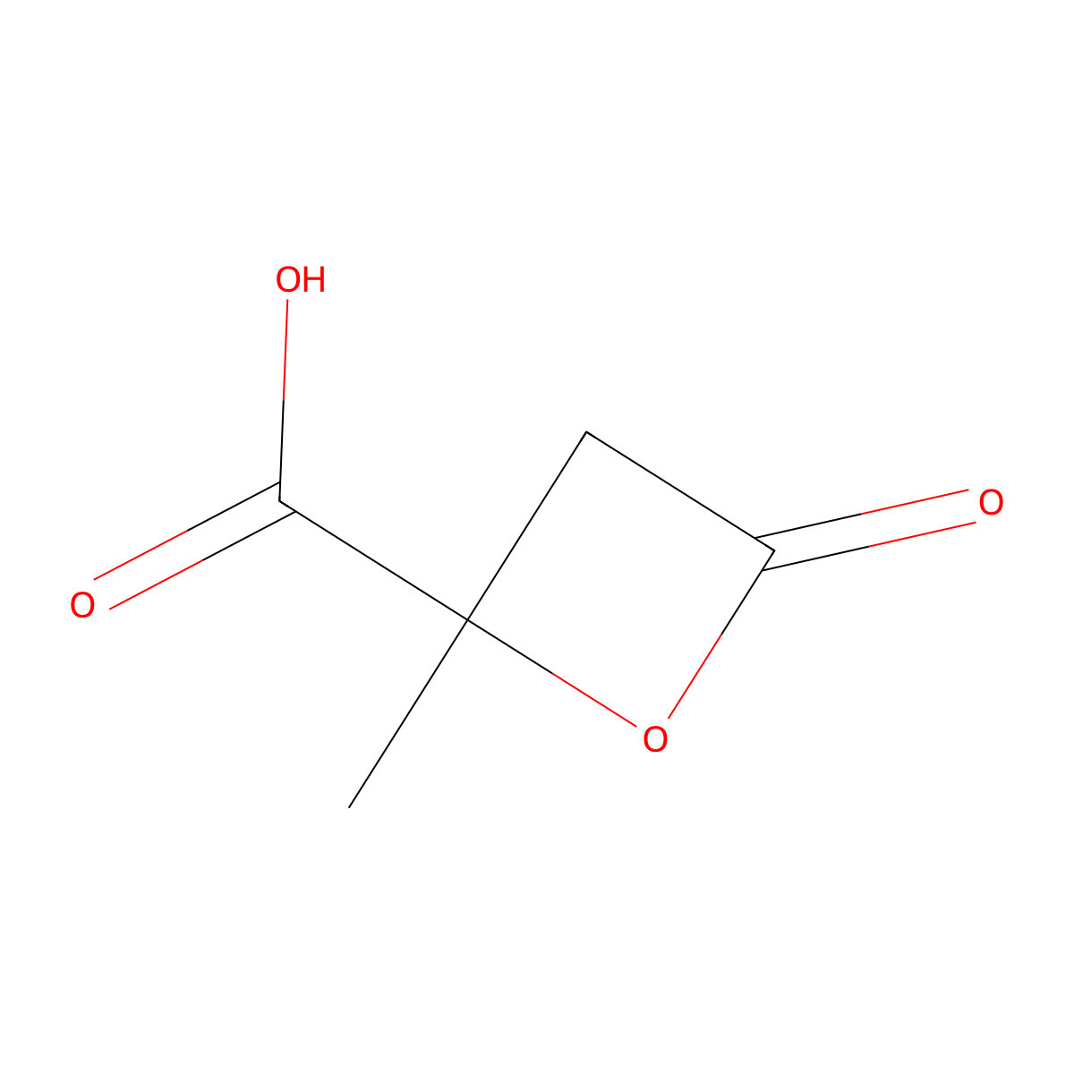 2-Methyl-4-oxooxetane-2-carboxylic acid molecular structure, CAS 2923845-24-1