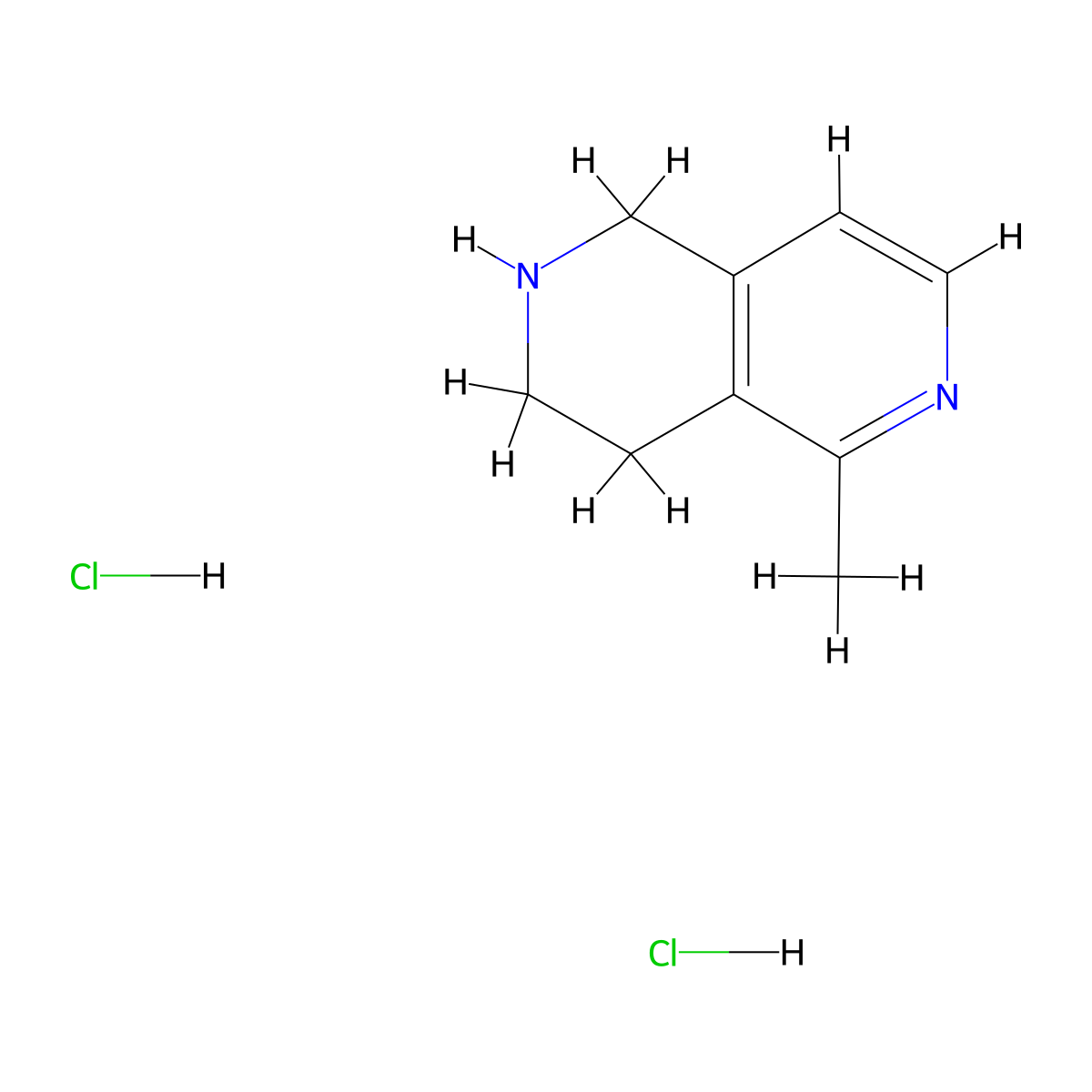 5-Methyl-1,2,3,4-tetrahydro-2,6-naphthyridine dihydrochloride molecular structure, CAS 2923845-32-1