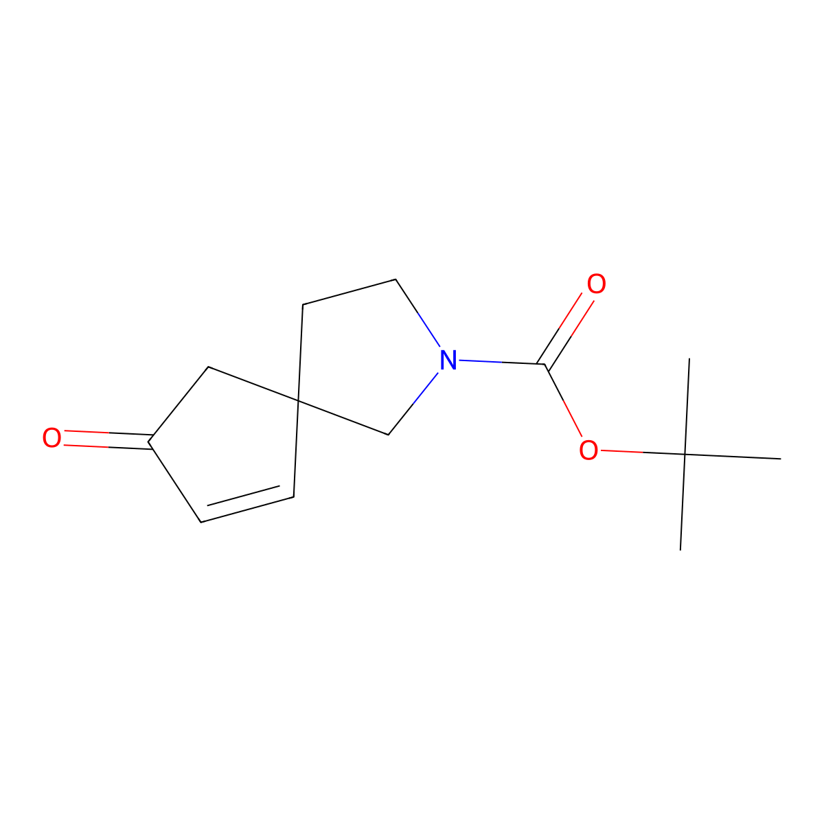 Tert-butyl 8-oxo-2-azaspiro[4.4]non-6-ene-2-carboxylate molecular structure, CAS 2923845-53-6