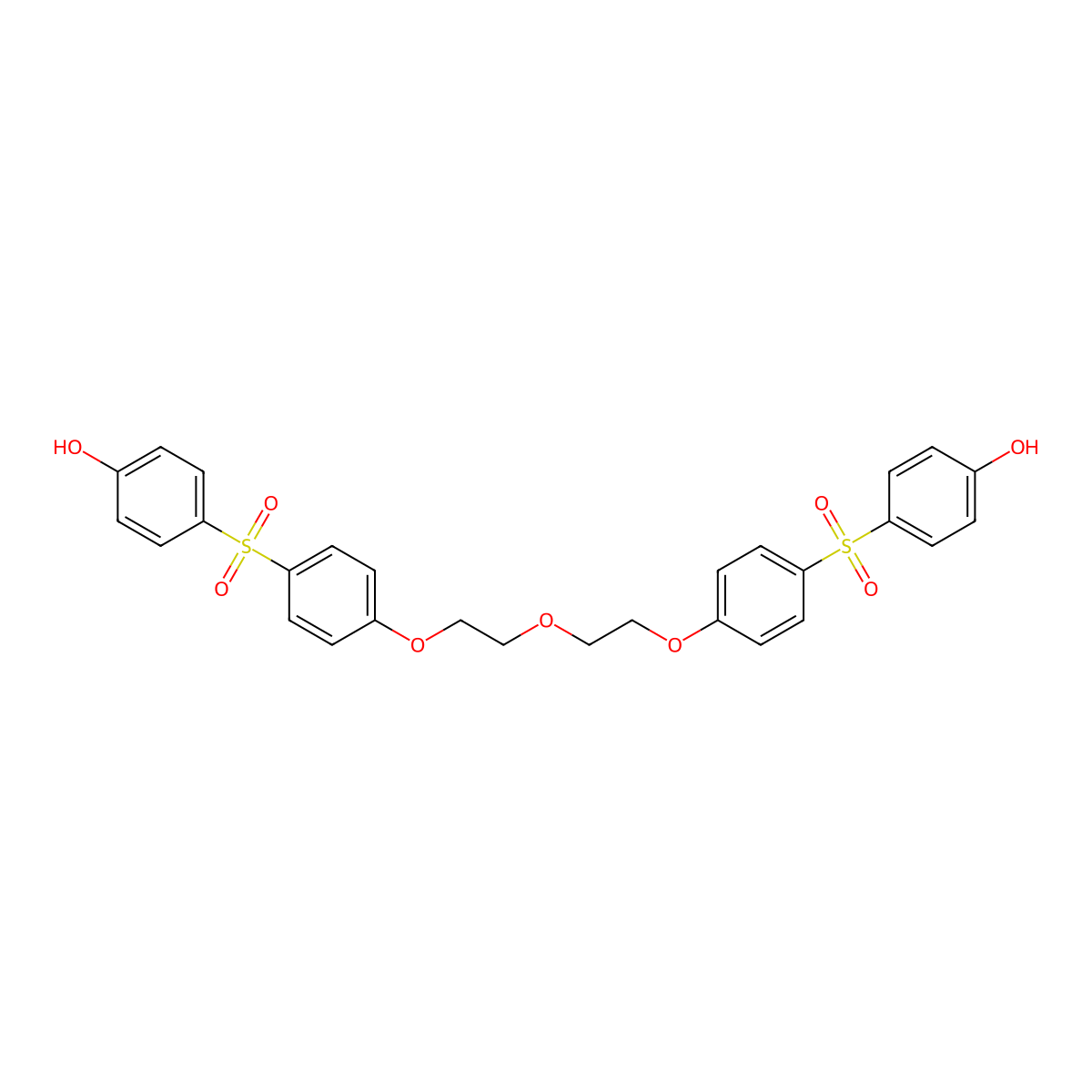 Bis(2-chloroethyl)ether-4,4'-dihydroxydiphenyl Sulfone Copolymer molecular structure, CAS 29239-85-8