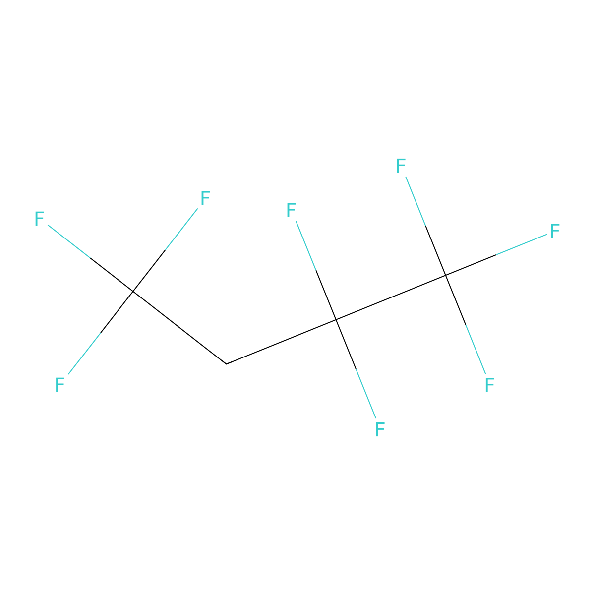 1,1,1,2,2,4,4,4-Octafluorobutane molecular structure, CAS 2924-29-0