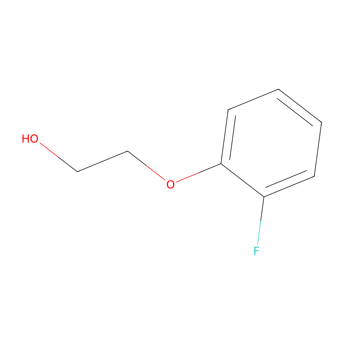 2-(2-Fluorophenoxy)ethan-1-ol molecular structure, CAS 2924-65-4
