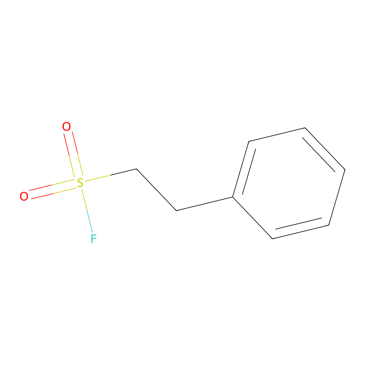 Benzeneethanesulfonyl fluoride molecular structure, CAS 2924-68-7