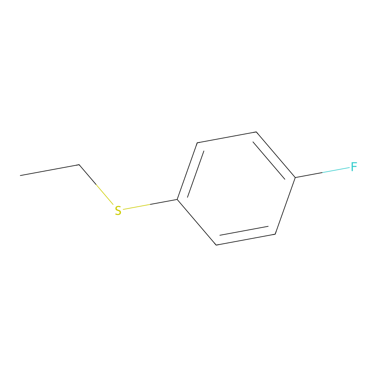 Ethyl(4-fluorophenyl)sulfane molecular structure, CAS 2924-75-6