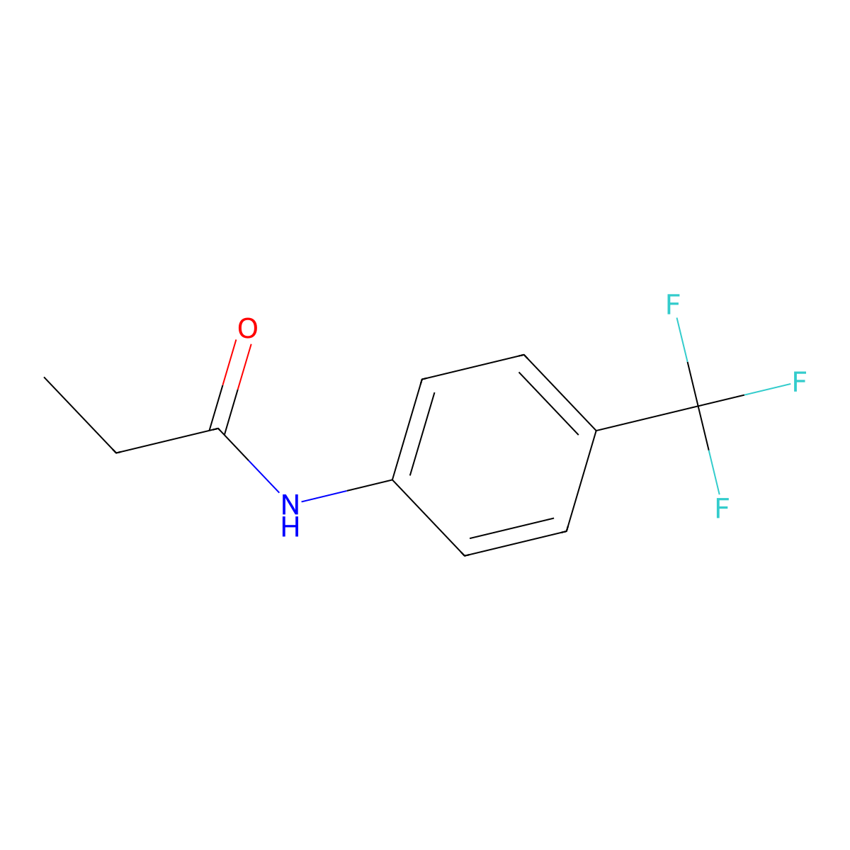 N-[4-(trifluoromethyl)phenyl]propanamide molecular structure, CAS 2924-95-0