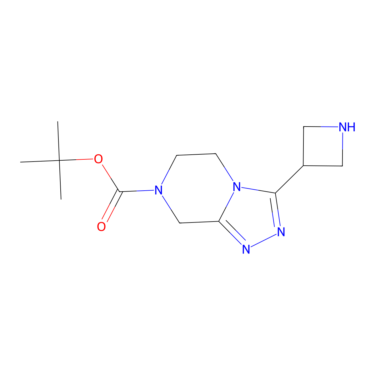 tert-butyl 3-(azetidin-3-yl)-5H,6H,7H,8H-[1,2,4]triazolo[4,3-a]pyrazine-7-carboxylate molecular structure, CAS 2924098-03-1