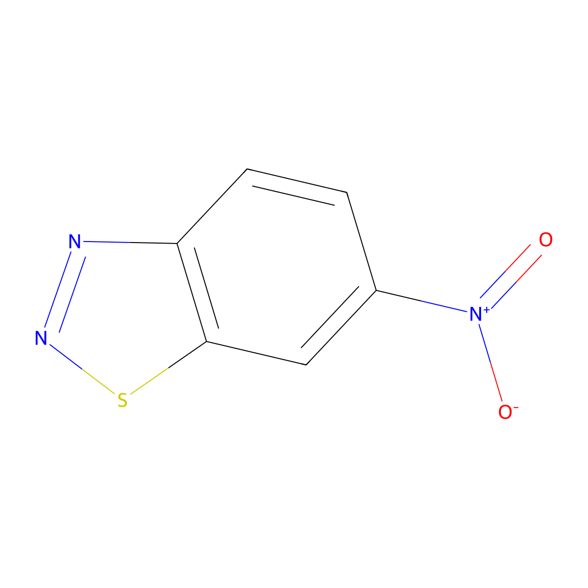 6-Nitro-1,2,3-benzothiadiazole molecular structure, CAS 29241-16-5
