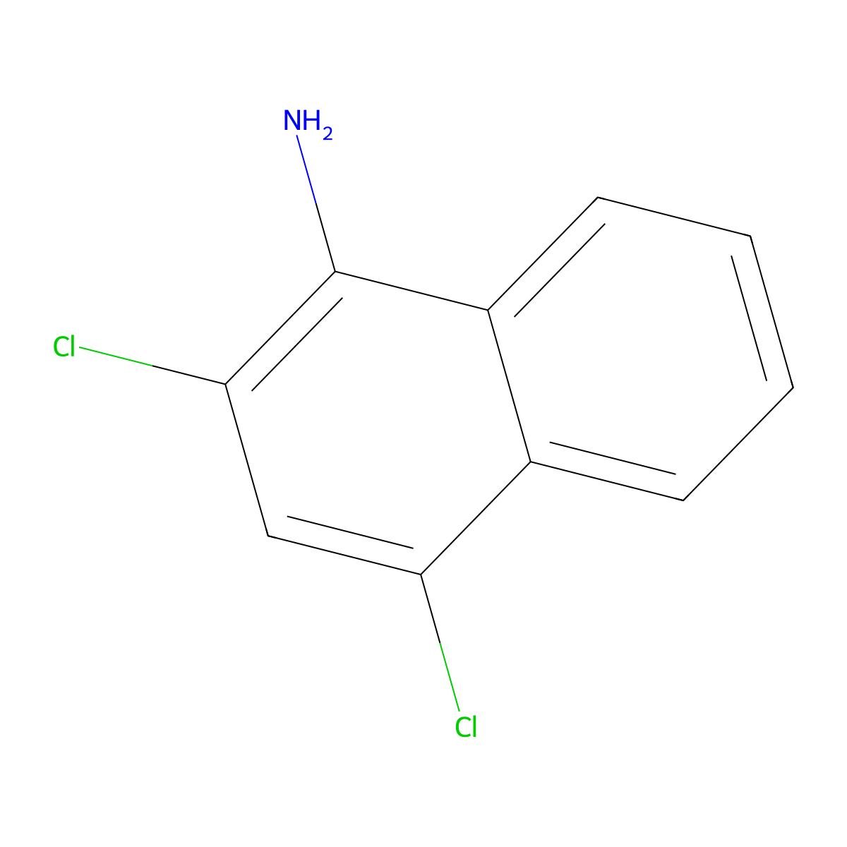 2,4-Dichloronaphthalen-1-amine molecular structure, CAS 29242-87-3