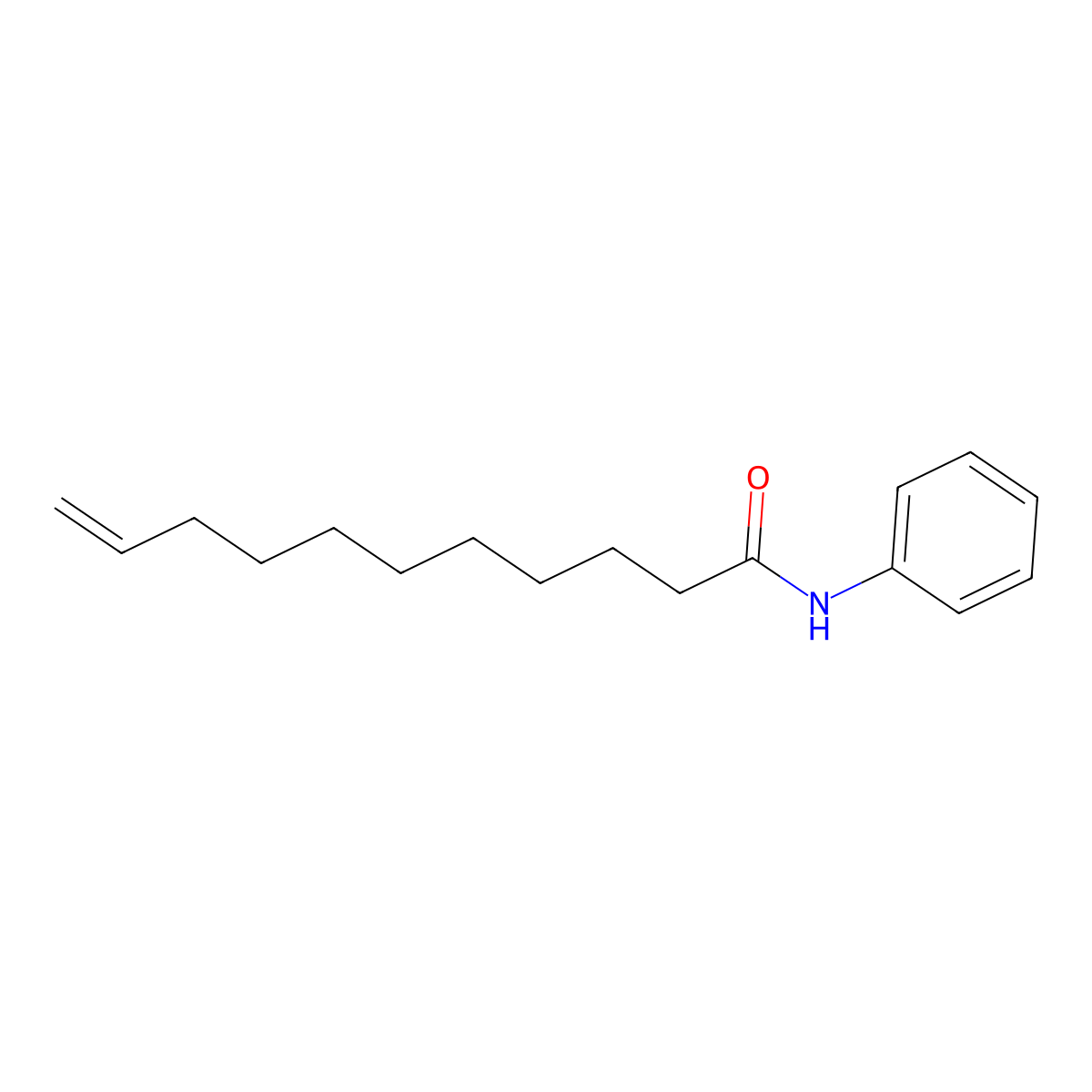 10-Undecenamide, N-phenyl- molecular structure, CAS 29246-34-2