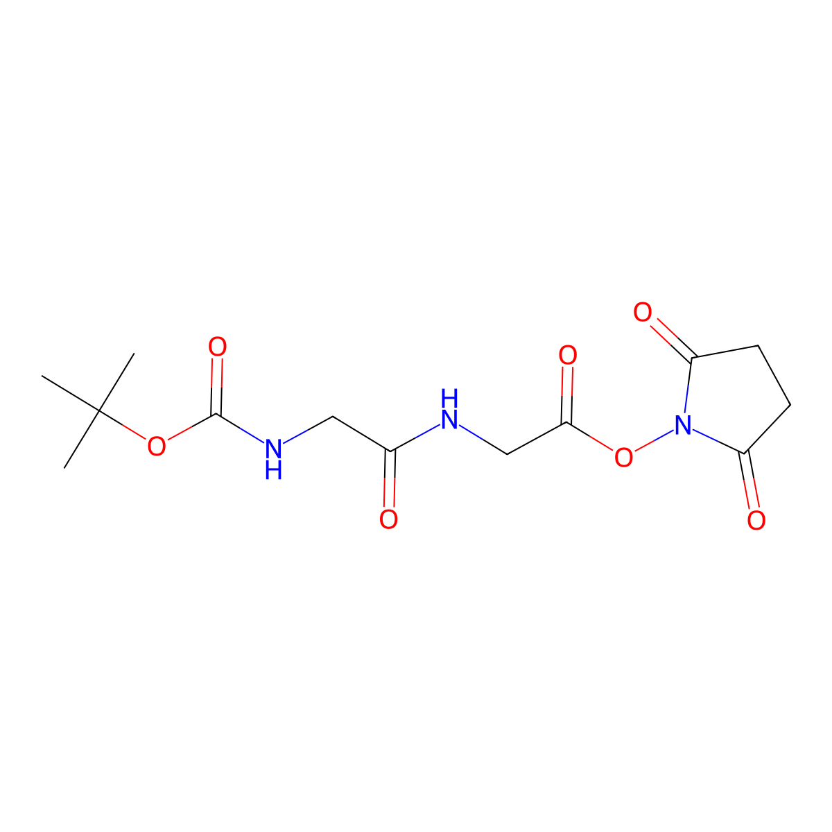 Boc-Gly-Gly-OSu molecular structure, CAS 29248-48-4