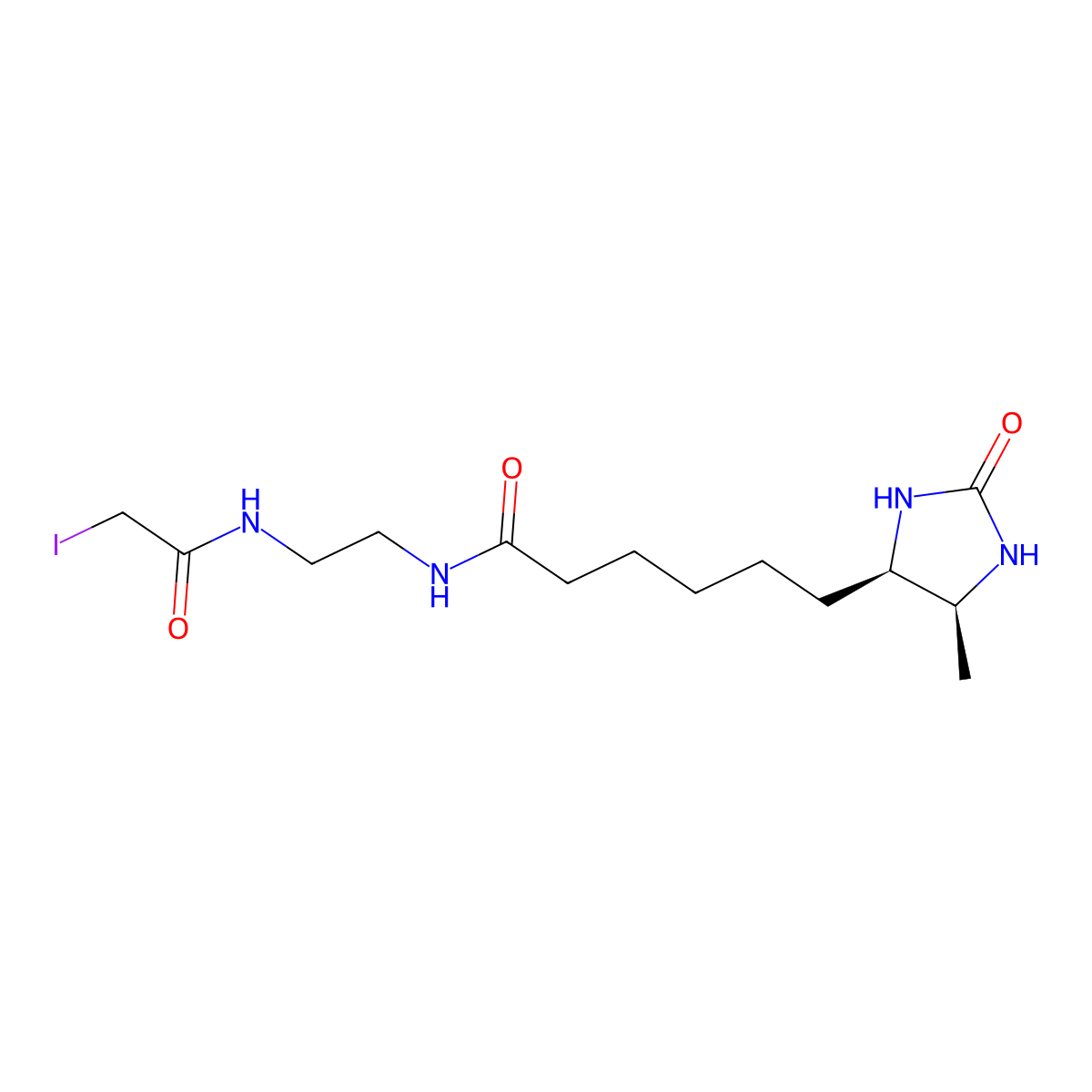 Desthiobiotin-Iodoacetamide molecular structure, CAS 2924824-04-2