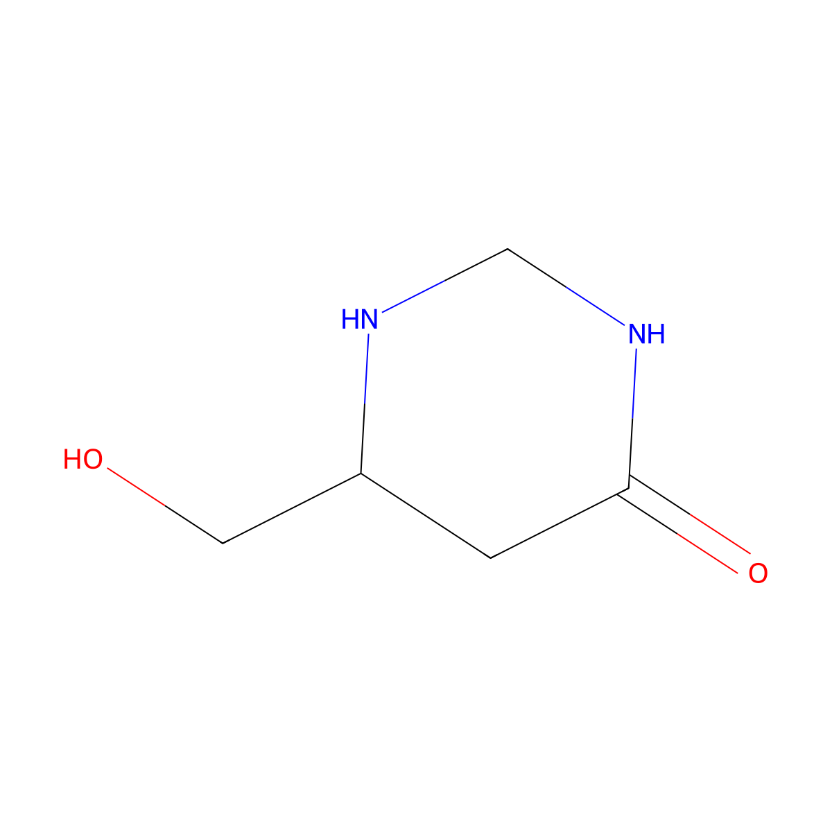 6-(Hydroxymethyl)tetrahydropyrimidin-4(1H)-one molecular structure, CAS 2924824-31-5