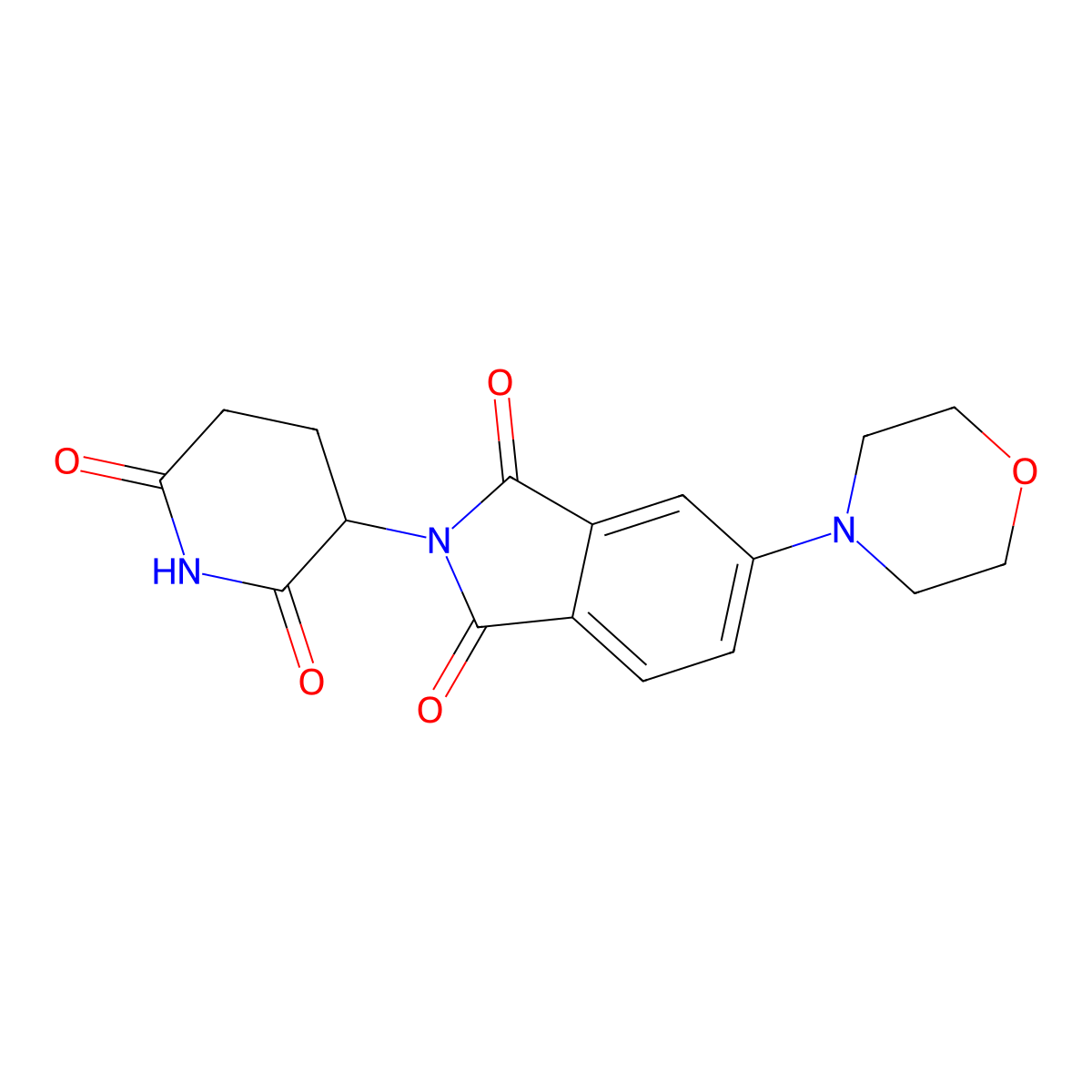 2-(2,6-Dioxopiperidin-3-yl)-5-morpholinoisoindoline-1,3-dione molecular structure, CAS 2924858-25-1