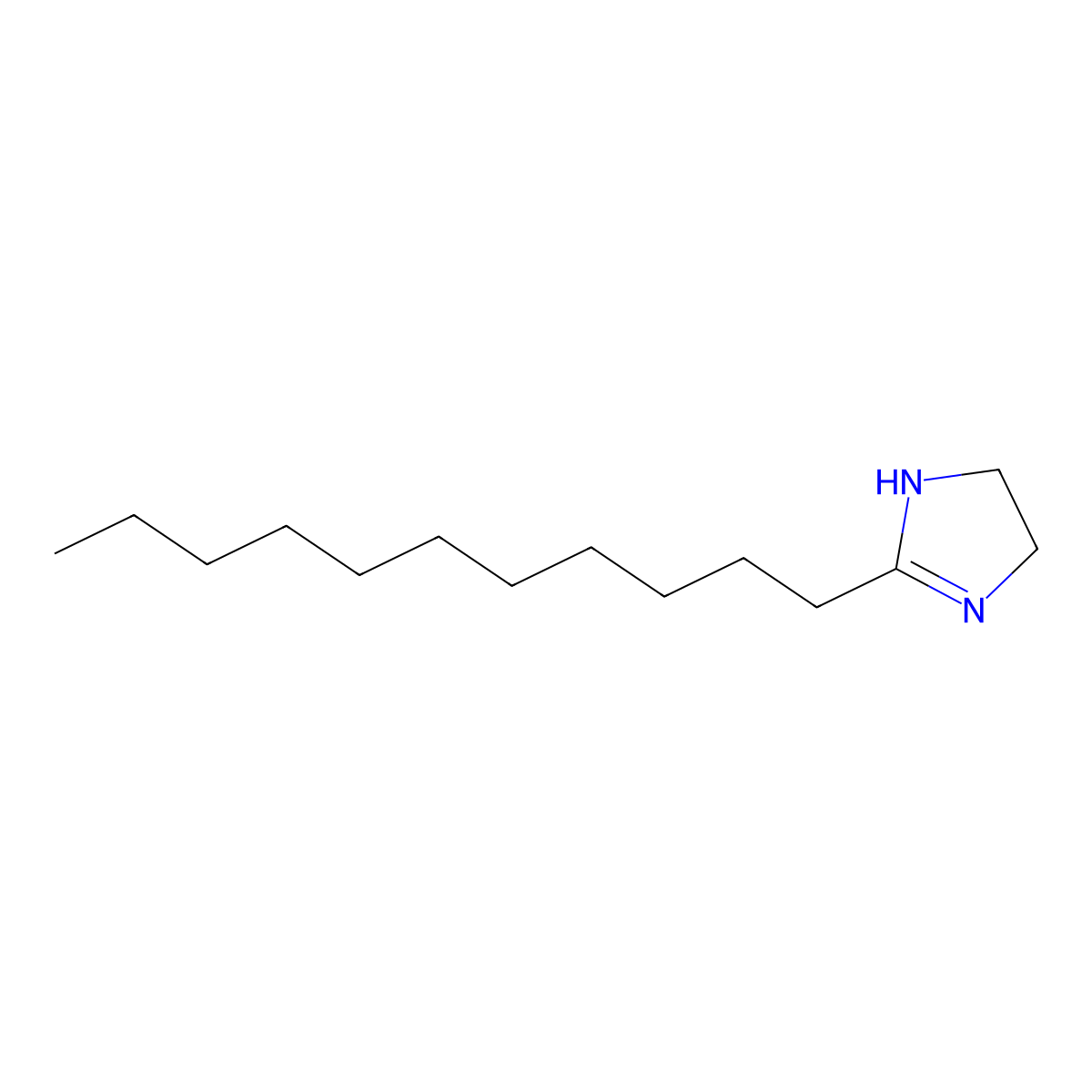 2-Undecylimidazoline molecular structure, CAS 29249-55-6