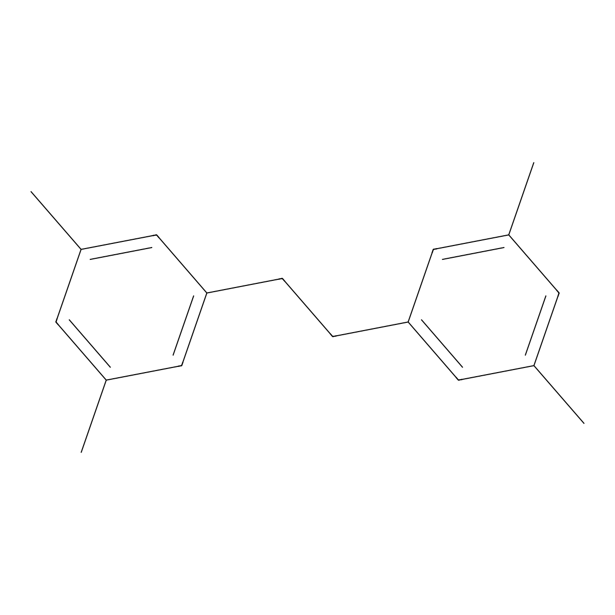 Benzene, 1,1'-(1,2-ethanediyl)bis(dimethyl- molecular structure, CAS 29249-66-9