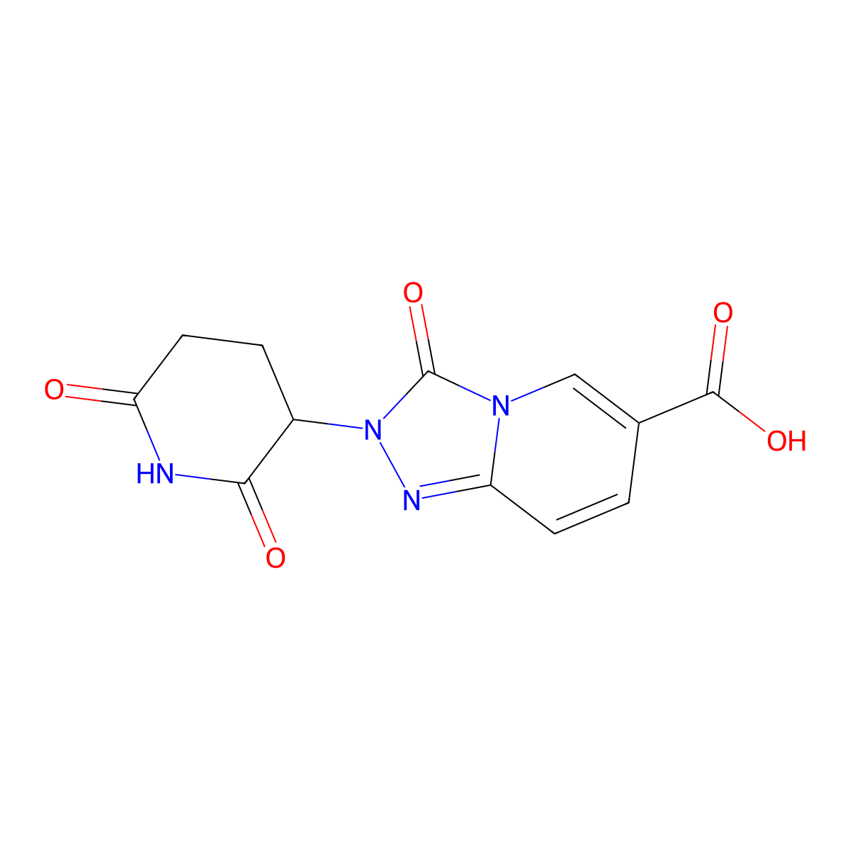 2-(2,6-dioxopiperidin-3-yl)-3-oxo-2H,3H-[1,2,4]triazolo[4,3-a]pyridine-6-carboxylic acid molecular structure, CAS 2925086-05-9