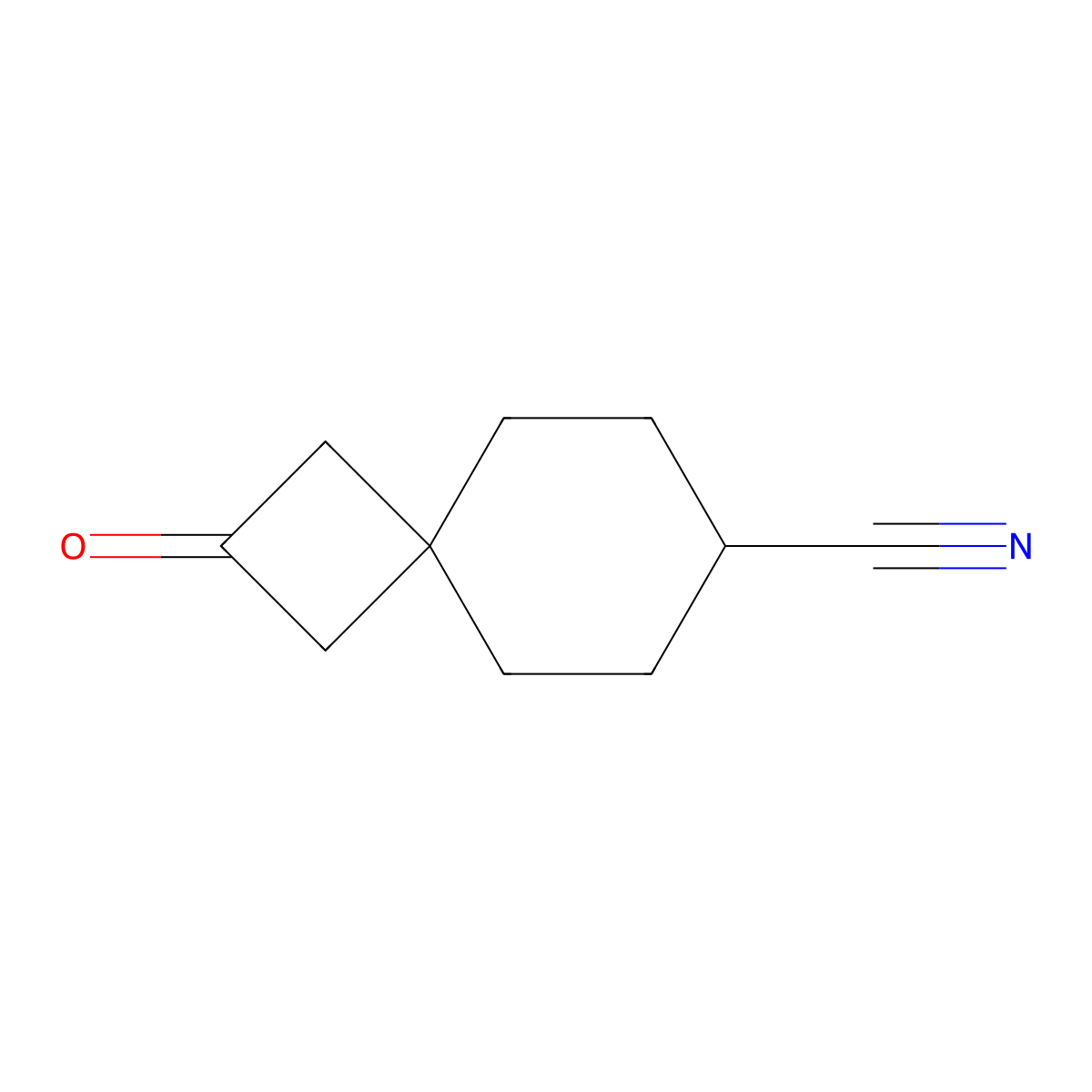 2-Oxospiro[3.5]nonane-7-carbonitrile molecular structure, CAS 2925375-93-3