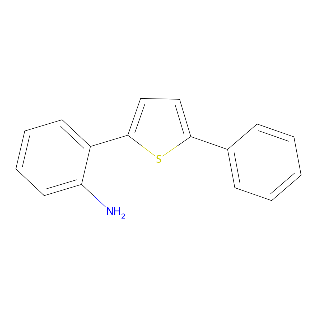 2-(5-Phenylthiophen-2-yl)aniline molecular structure, CAS 2925436-39-9