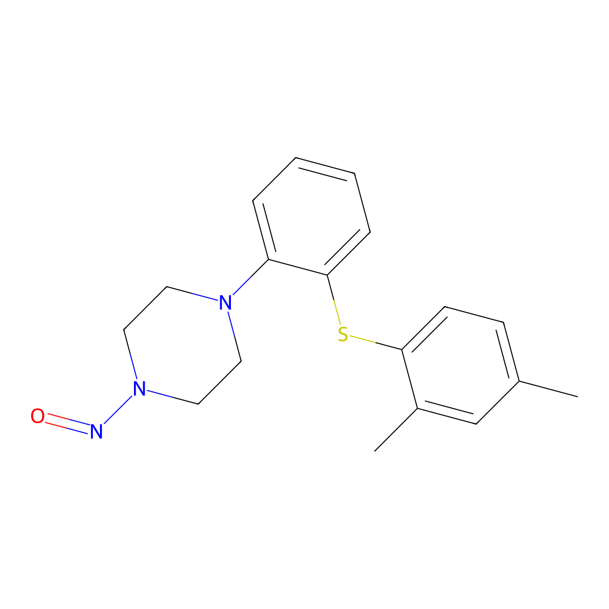 N-nitroso-vortioxetine molecular structure, CAS 2925447-38-5