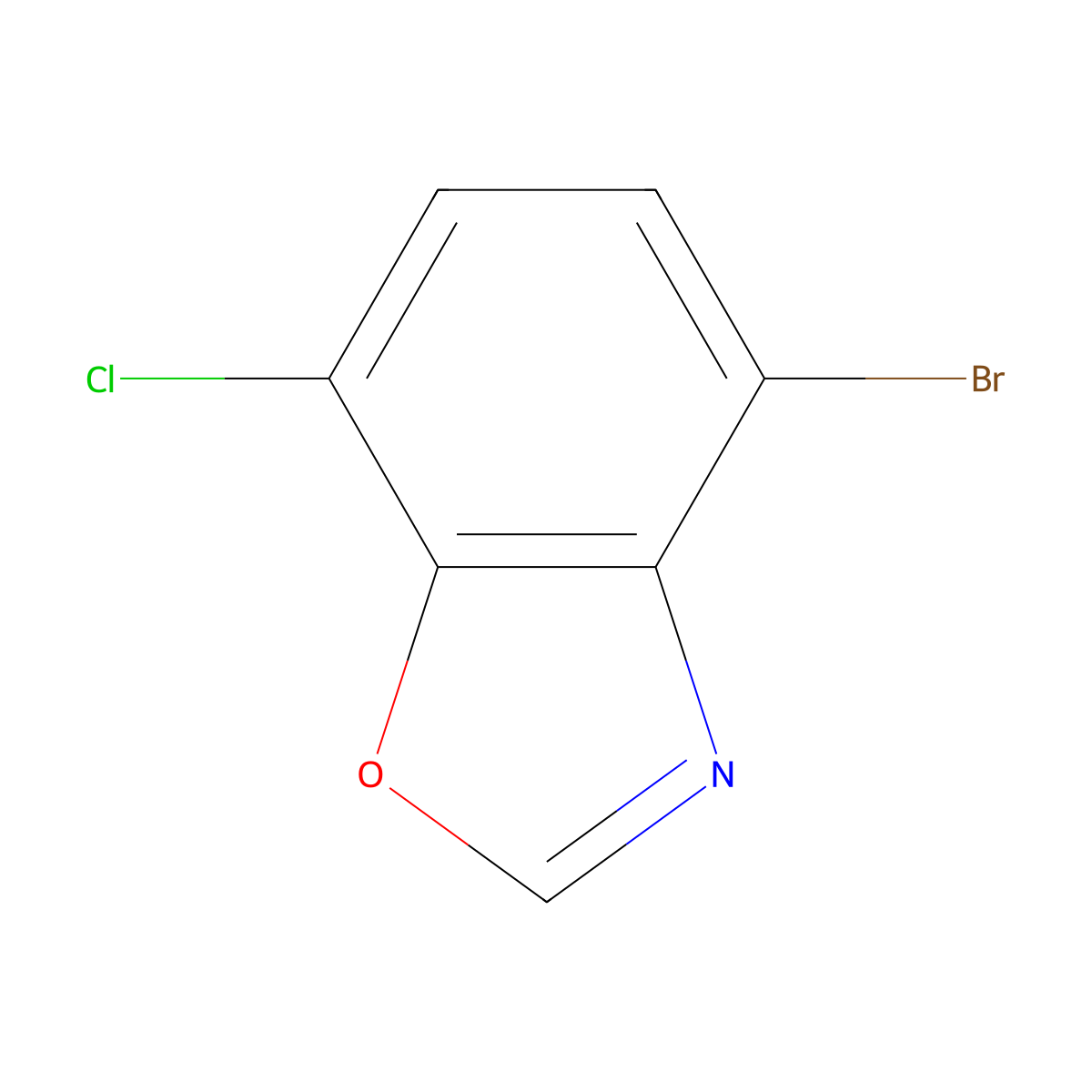 4-Bromo-7-chlorobenzo[D]oxazole molecular structure, CAS 2925914-96-9