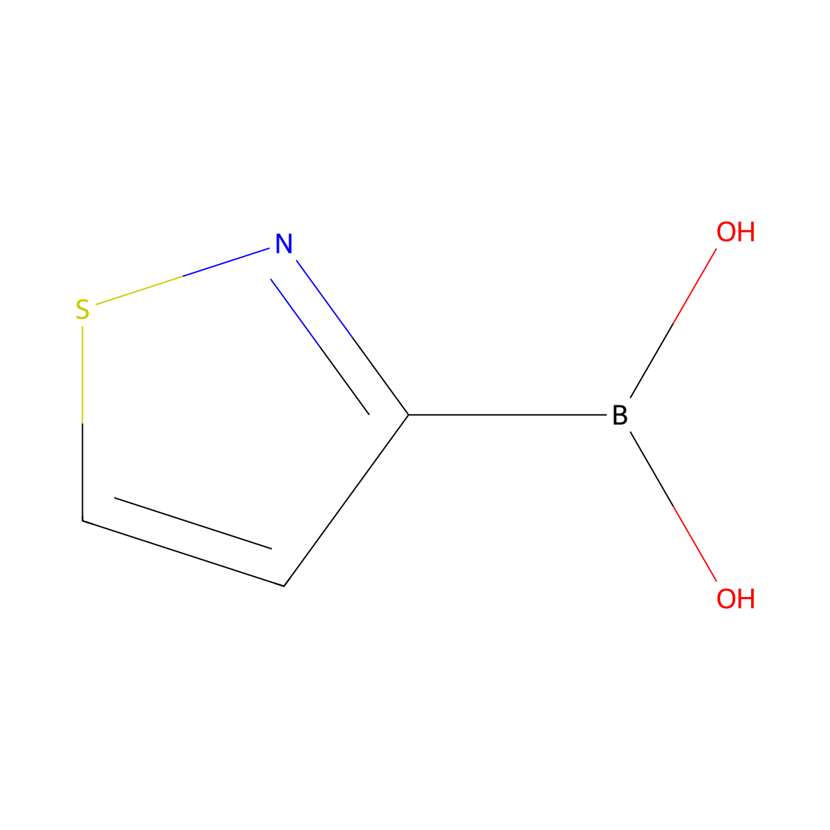 Isothiazol-3-ylboronic acid molecular structure, CAS 2925921-20-4