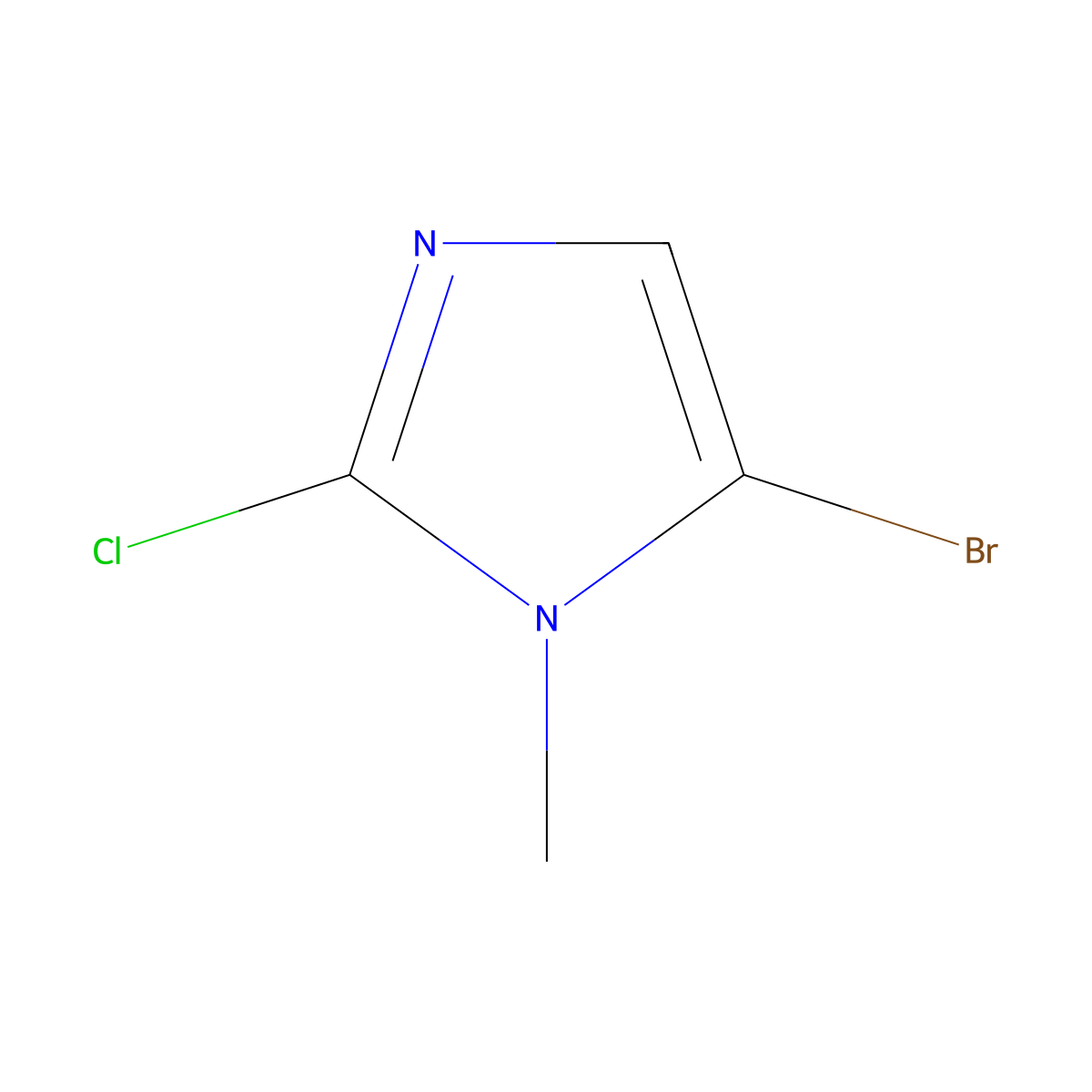 5-bromo-2-chloro-1-methyl-1H-Imidazole molecular structure, CAS 292608-79-8