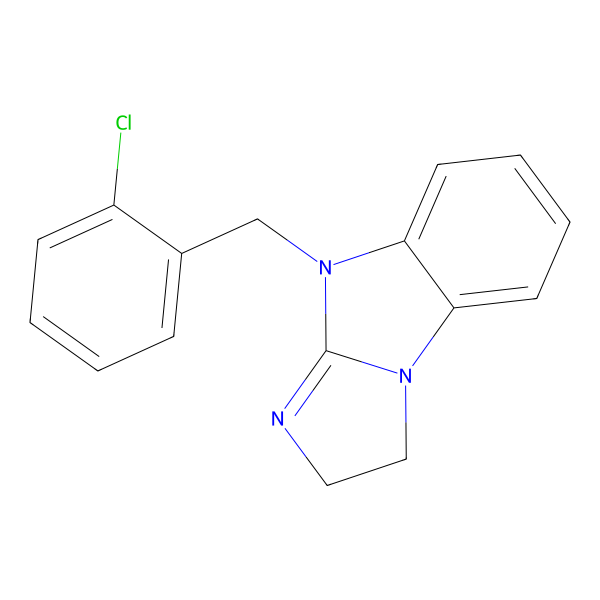 9-(2-chlorobenzyl)-2,9-dihydro-3H-imidazo[1,2-a]benzimidazole molecular structure, CAS 292613-91-3