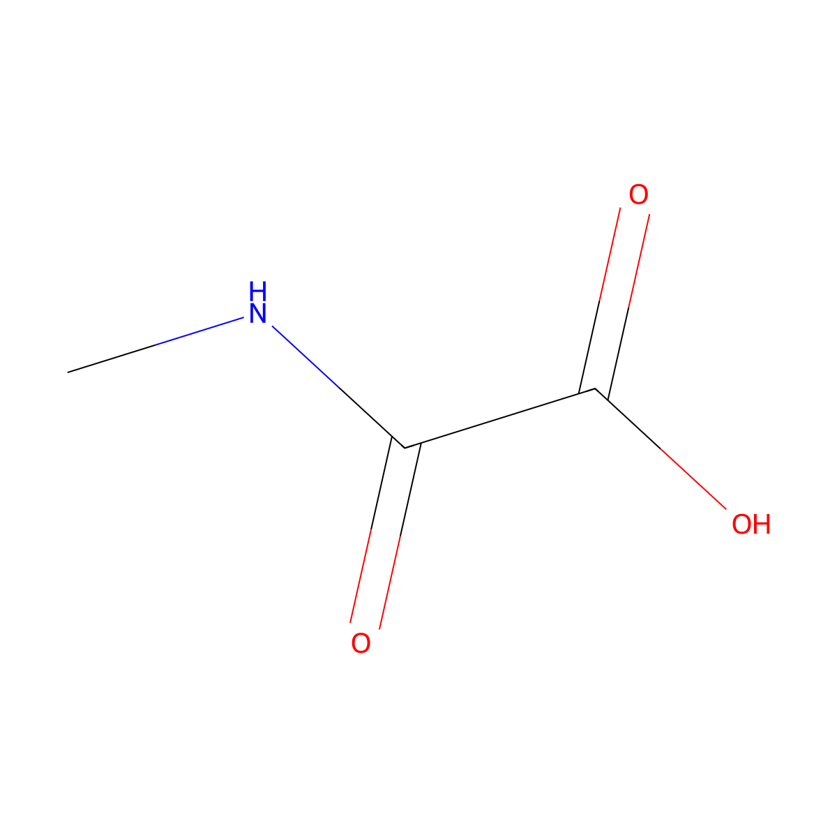 Acetic acid, 2-(methylamino)-2-oxo- molecular structure, CAS 29262-58-6