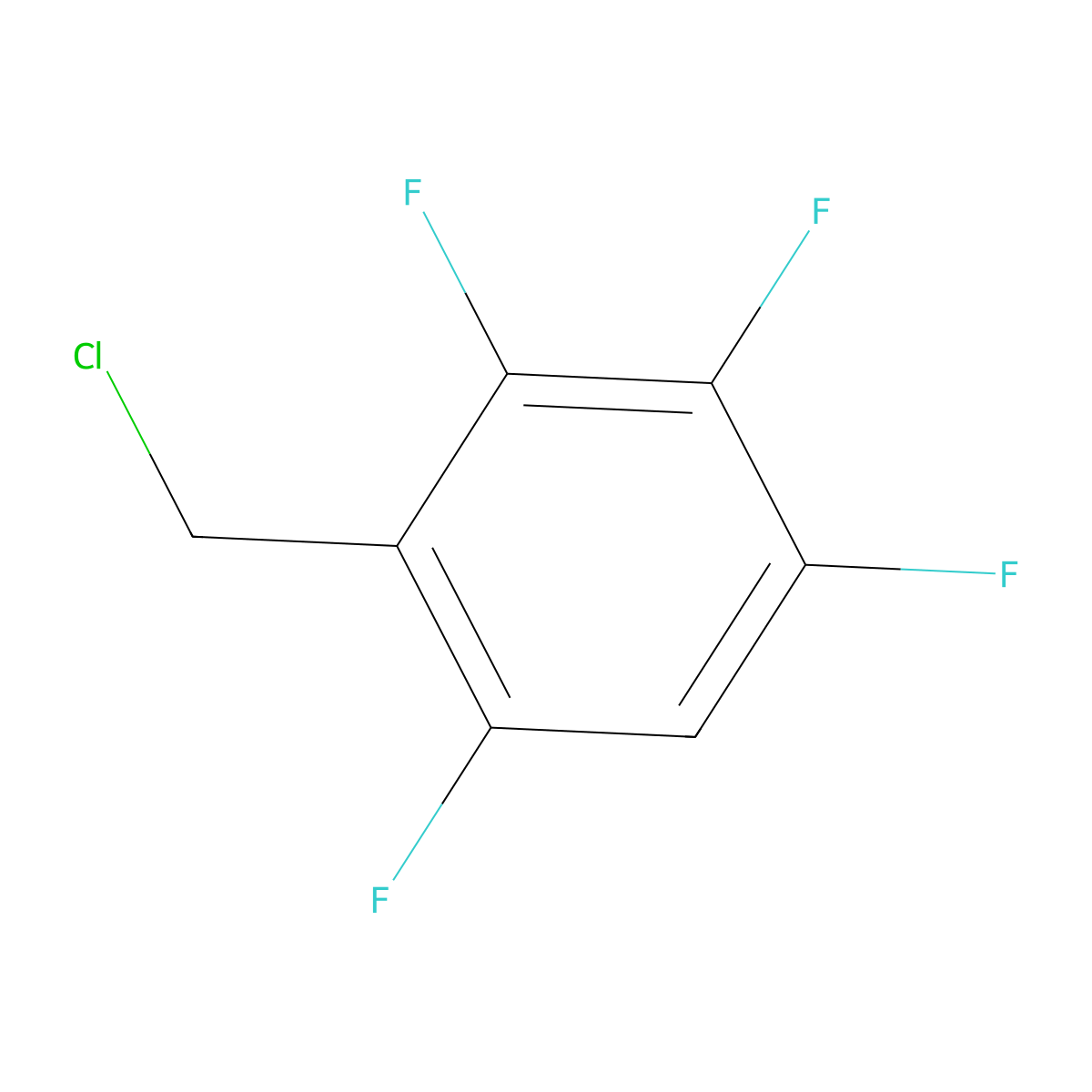 2,3,4,6-Tetrafluorobenzyl chloride molecular structure, CAS 292621-61-5